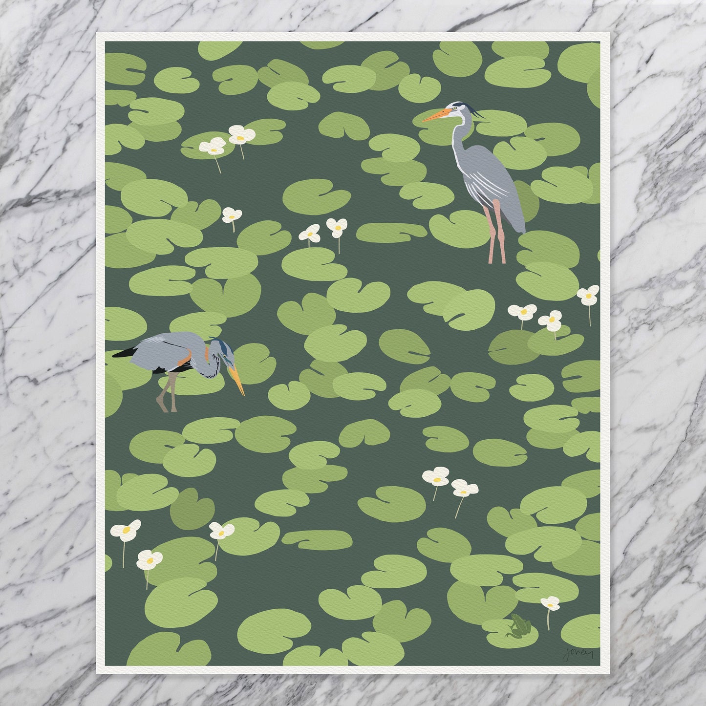 Great Blue Heron Art Print - Unframed or Framed - 220806