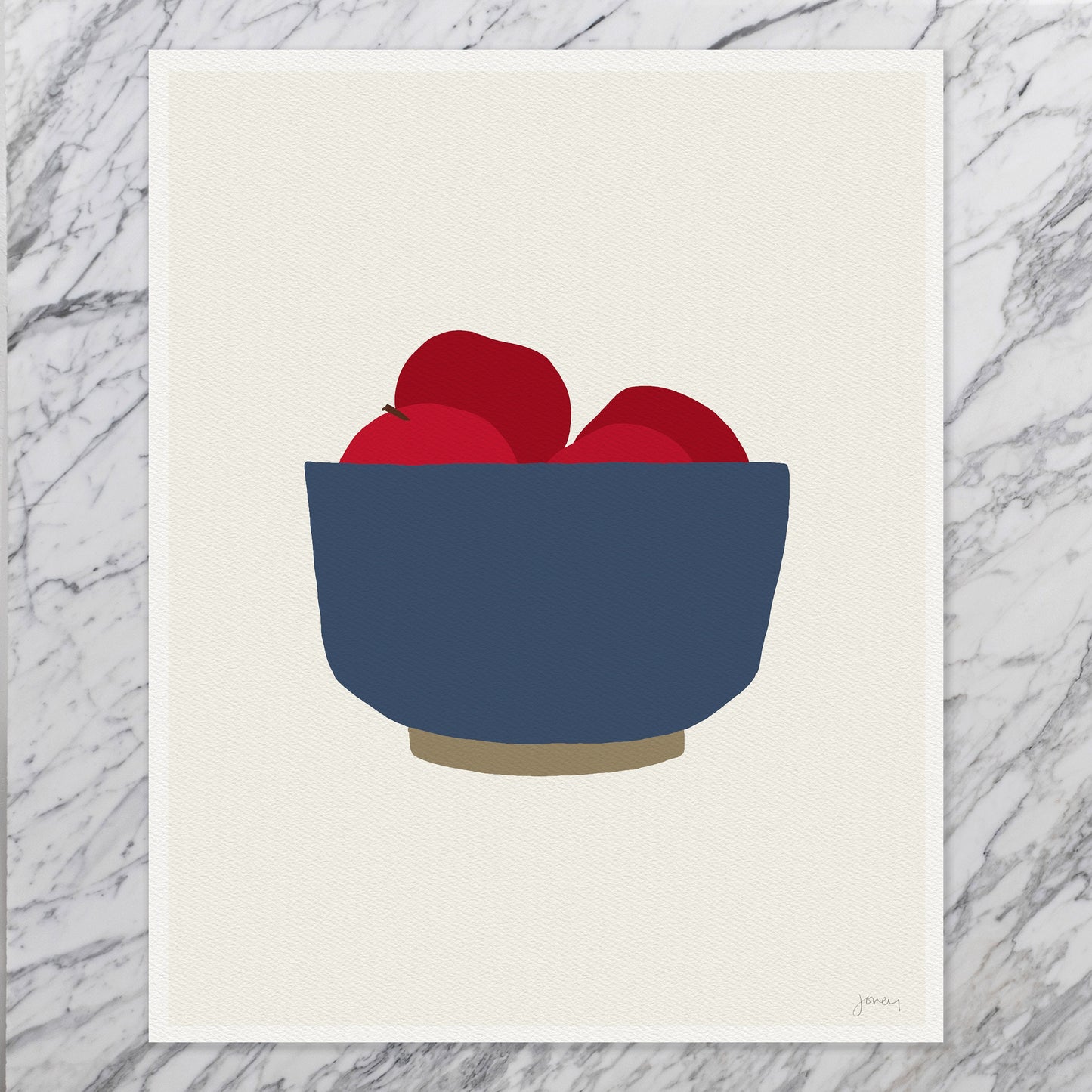 Red Apples Art Print - Unframed or Framed - 121001