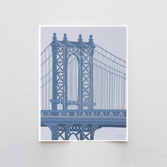 Manhattan Bridge Art Print - Unframed or Framed - 240324