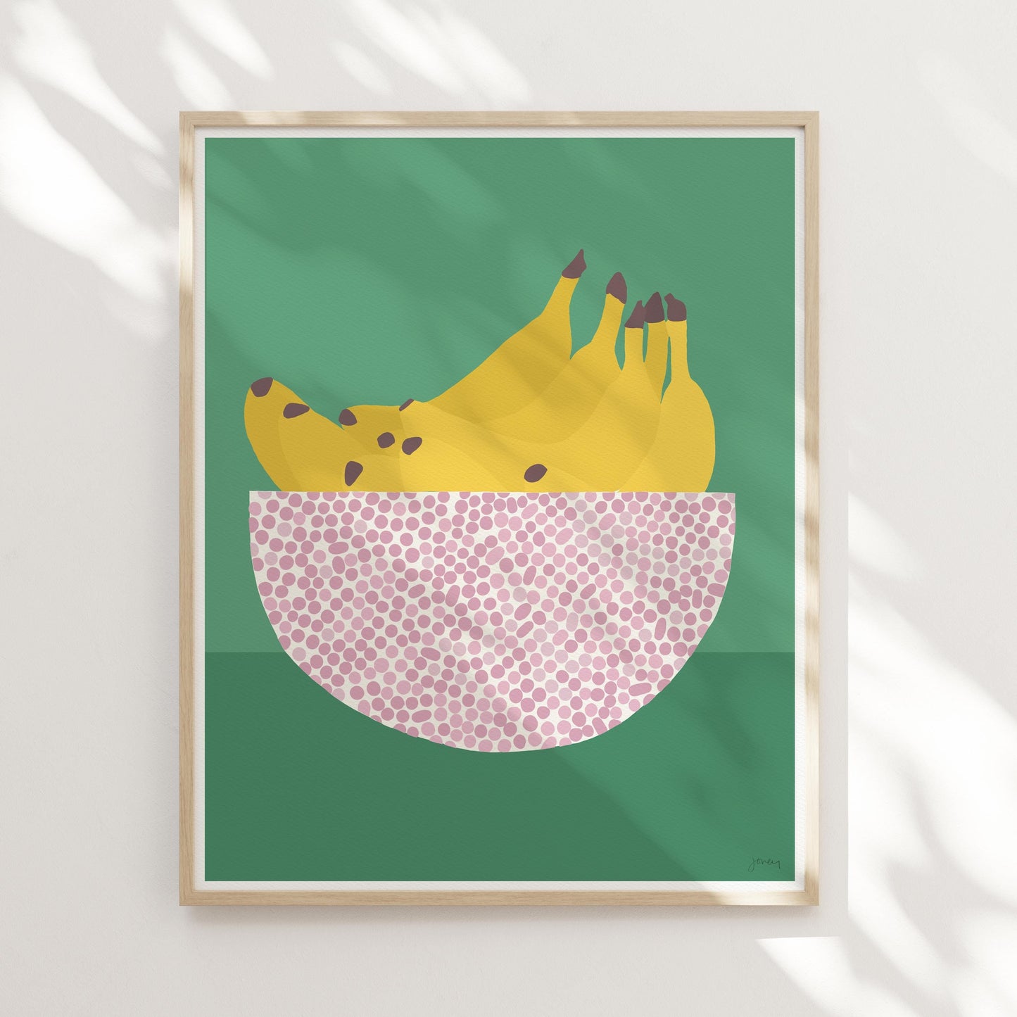 Bananas Abstract Still Life Art Print - Unframed or Framed - 230325