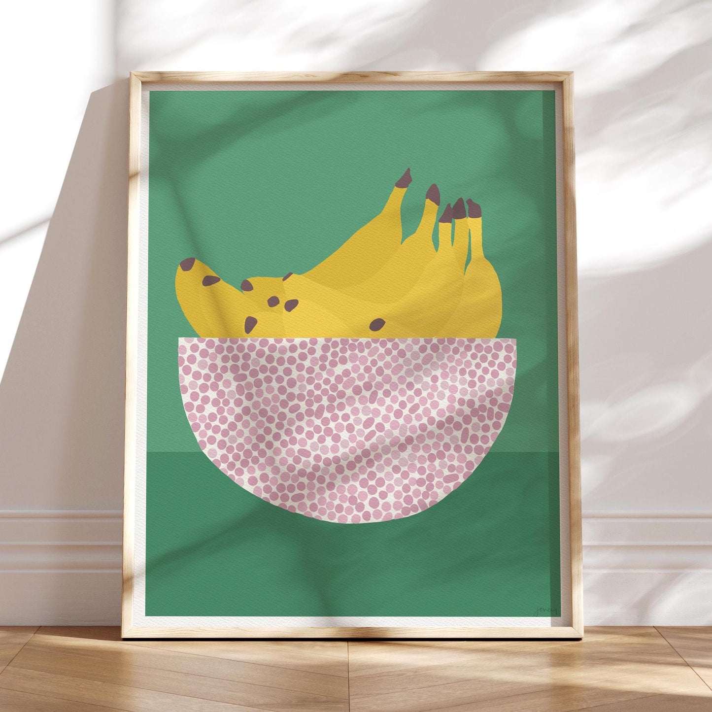 Bananas Abstract Still Life Art Print - Unframed or Framed - 230325