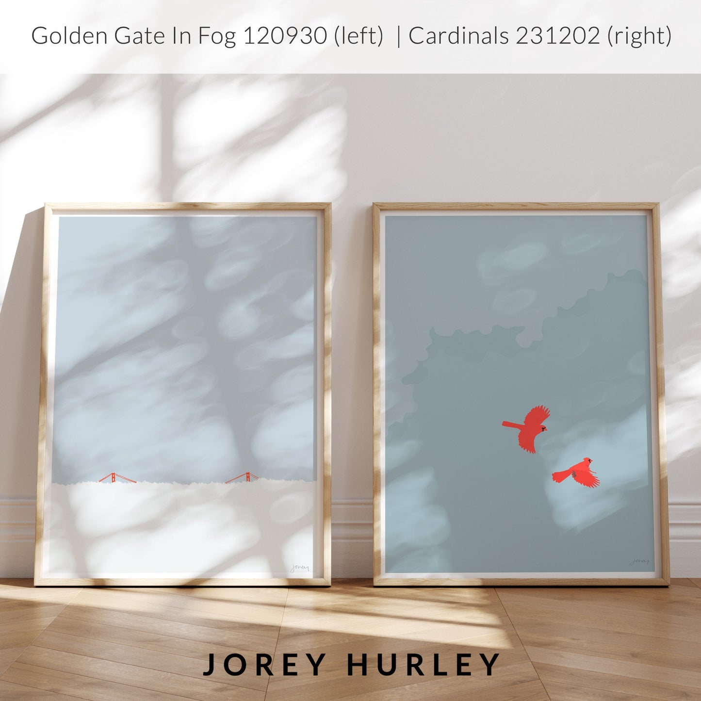 Golden Gate Bridge in Fog Art Print -  Unframed or Framed - 120930