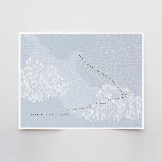 Geese Overhead Signed Art Print - 251214