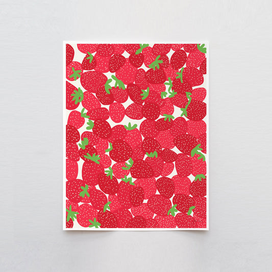 Summer Strawberries Art Print - Unframed or Framed - 110728