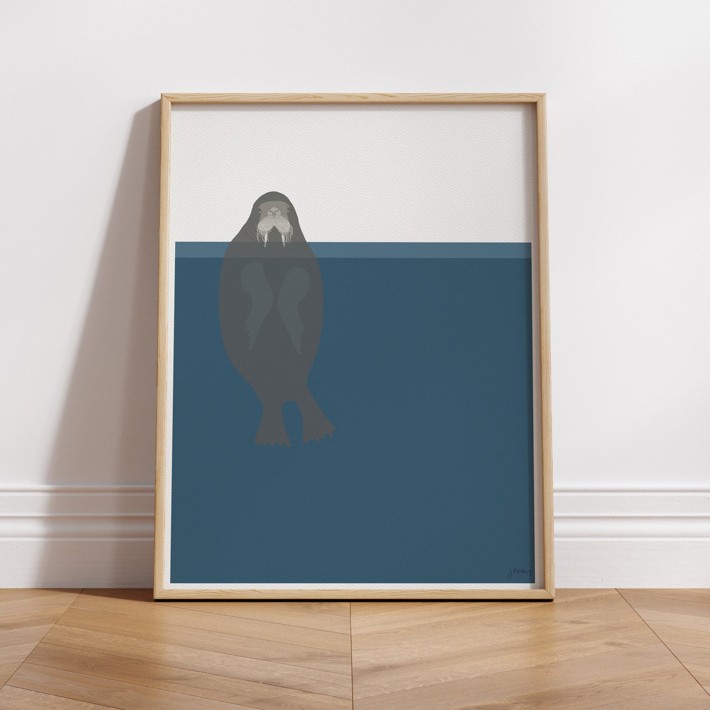 Pacific Walrus Art Print - Unframed or Framed - 170717