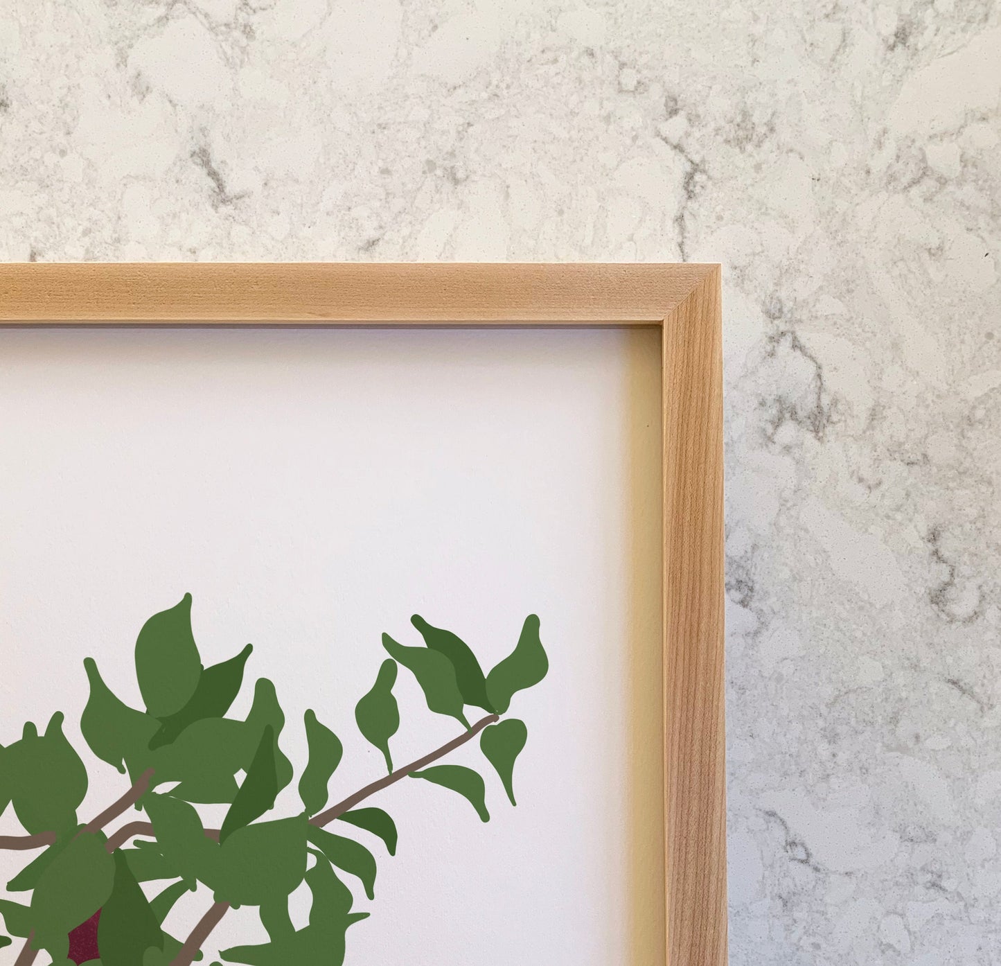 Plum Branches Abstract Still Life Art Print - Unframed or Framed - 200419