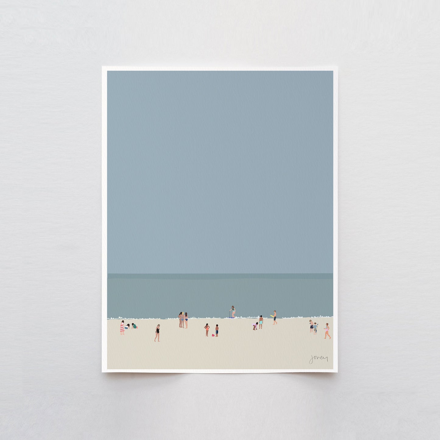 Afternoon on the Beach Art Print - Unframed or Framed - 230716