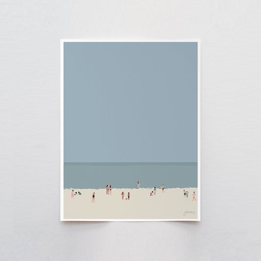 Afternoon on the Beach Art Print - Unframed or Framed - 230716