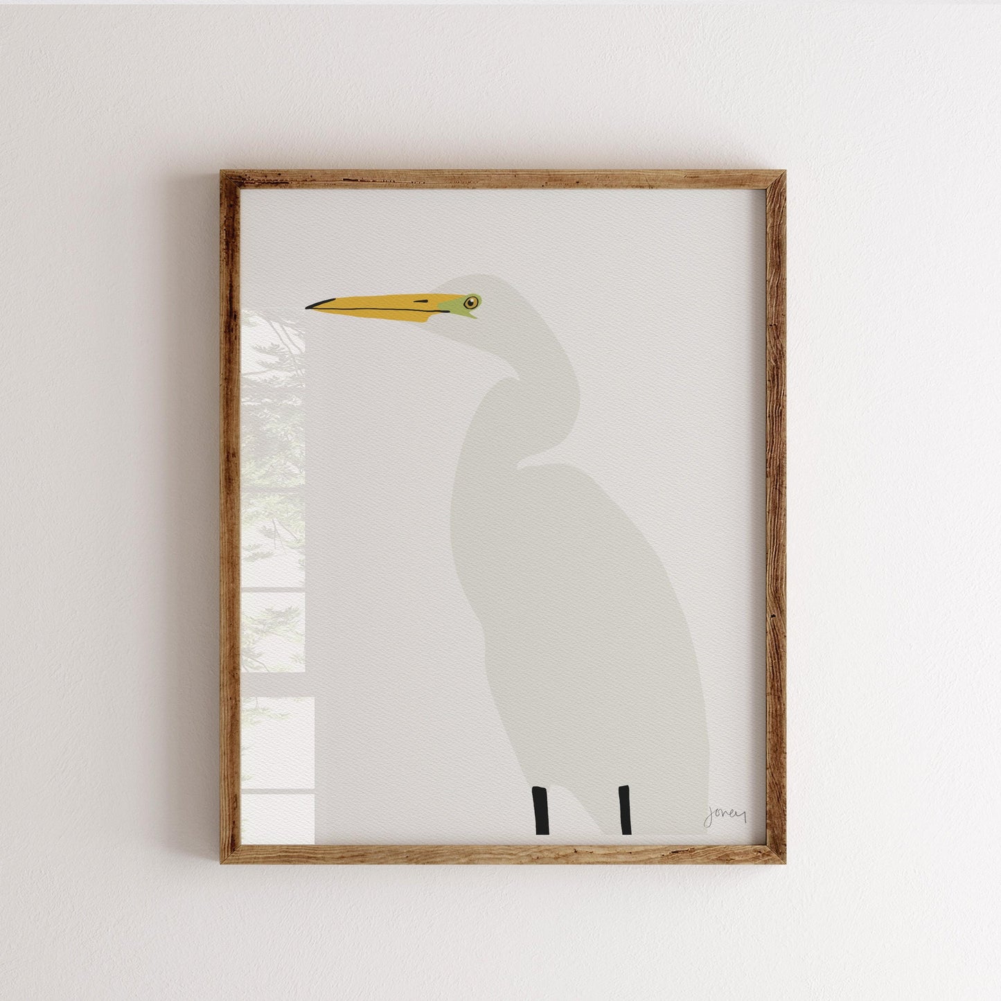 Egret Art Print - Unframed or Framed - 250123