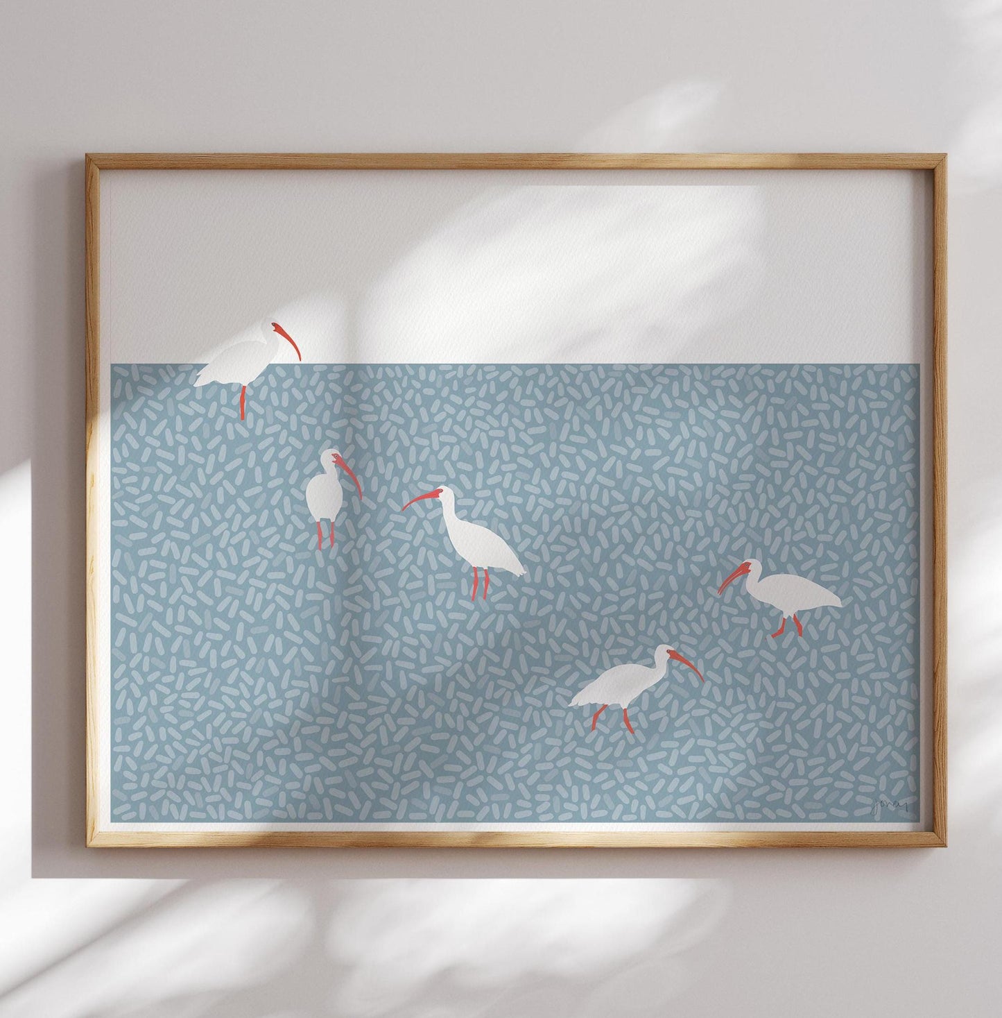 American White Ibis Art Print - Unframed or Framed - 241215