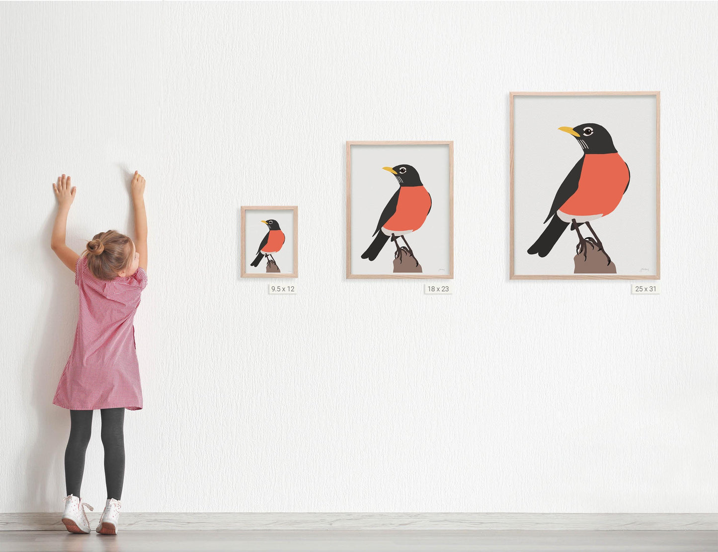 Red Breasted Robin Art Print - Unframed or Framed - 241230