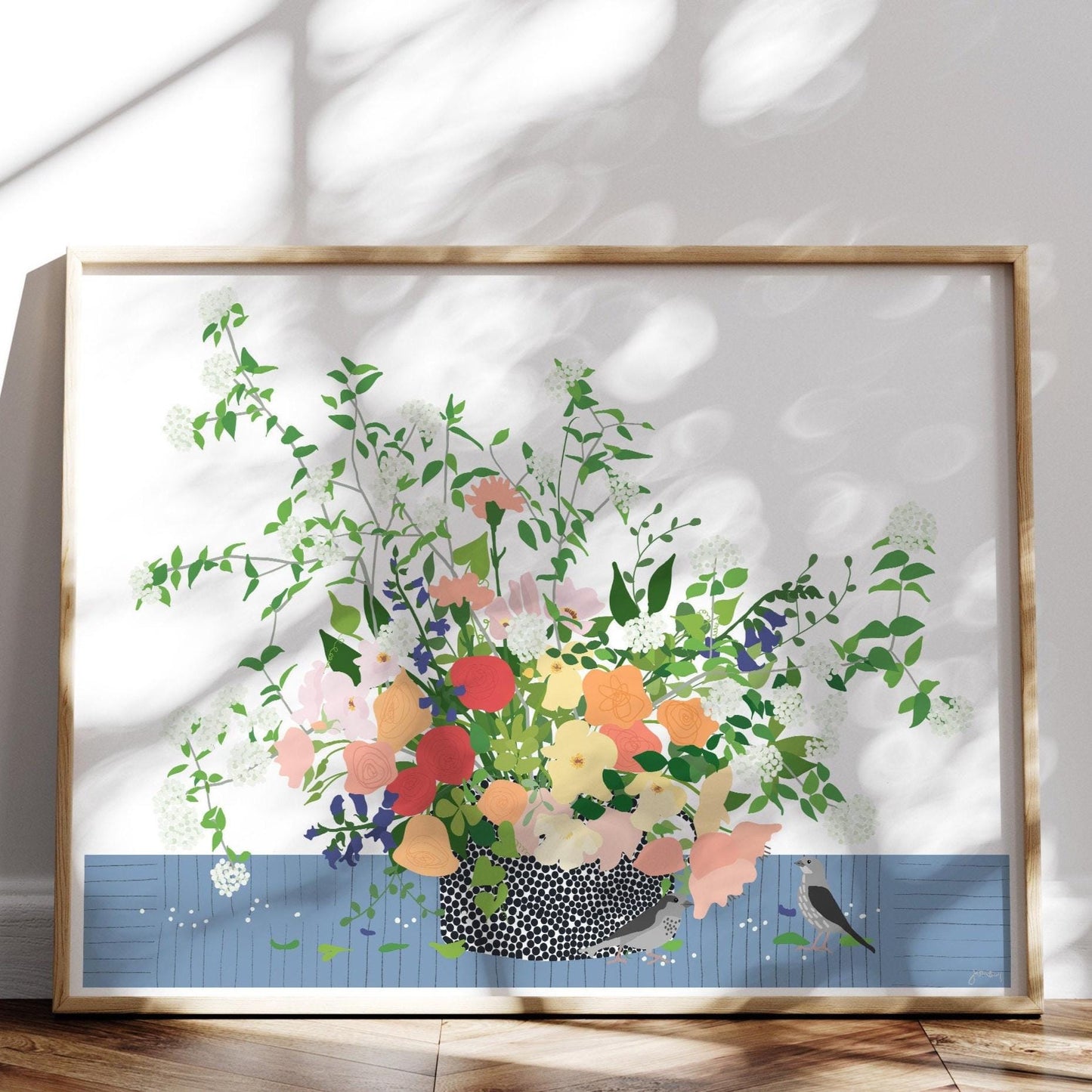 Roses Still Life Abstract Art Print - Unframed or Framed - 200617