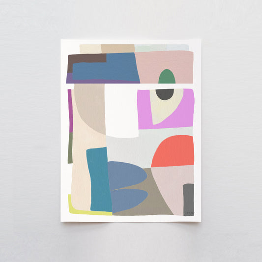 Abstract Shapes Art Print - Unframed or Framed - 180329