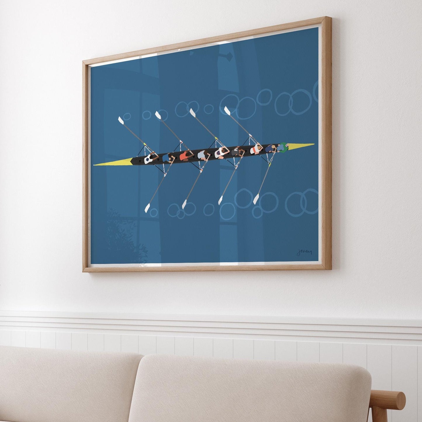 Rowing Art Print - Unframed or Framed - 250427