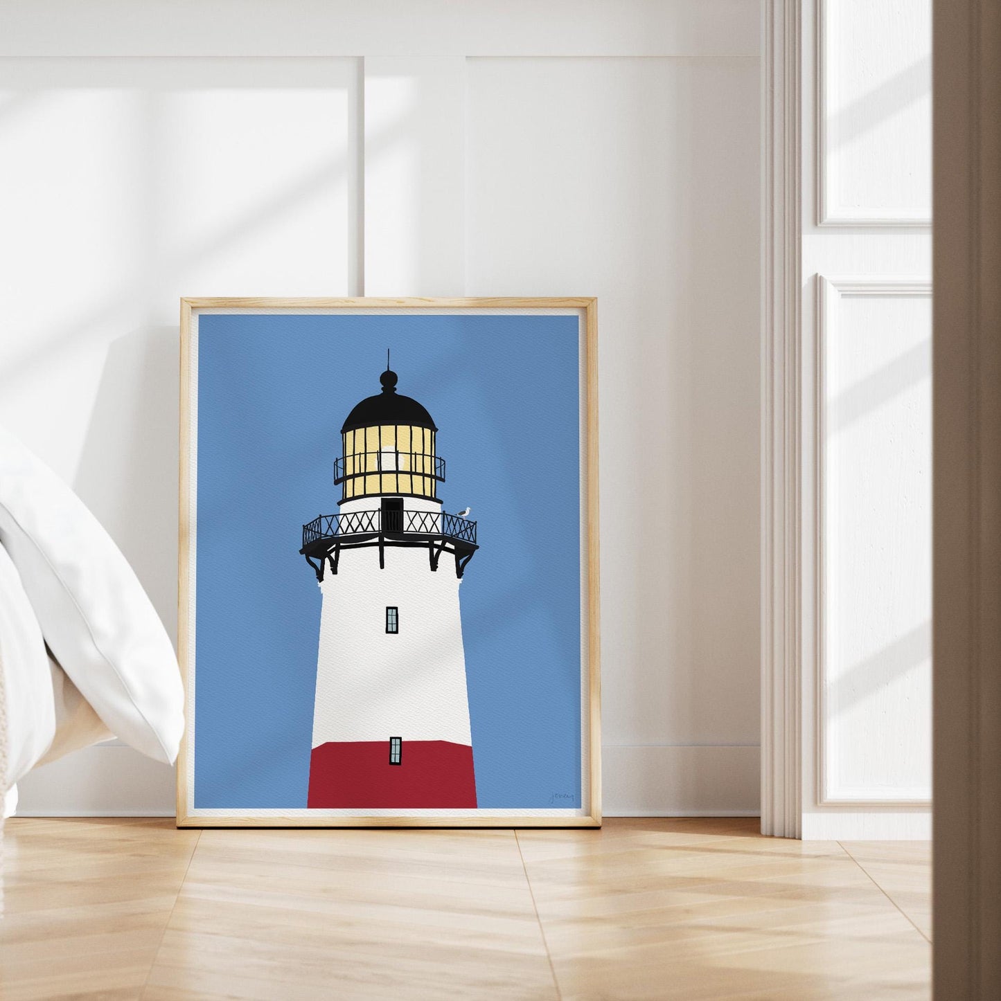 Montauk Point Lighthouse Art Print - Unframed or Framed - 250824