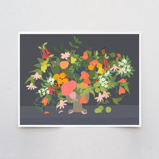 Orange Poppies Art Print - Unframed or Framed - 191214