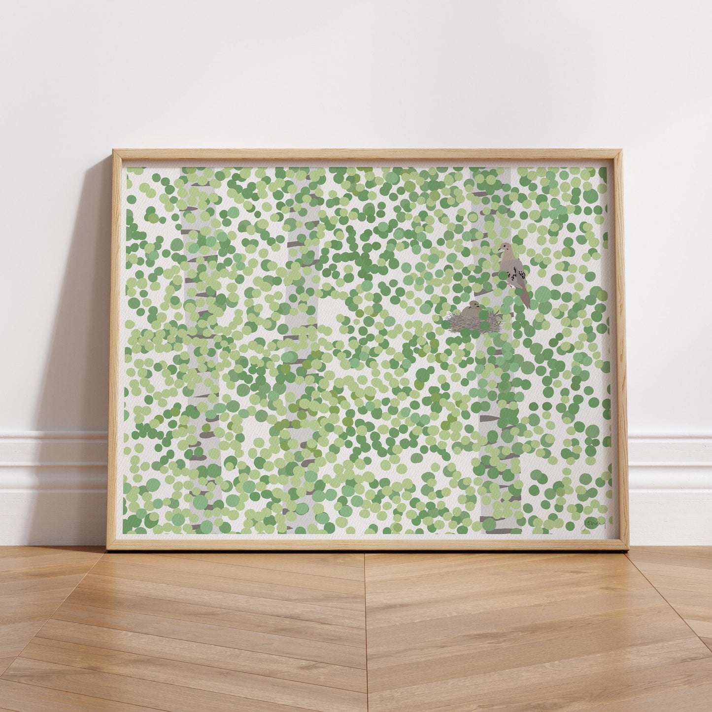 Mourning Doves Art Print - Unframed or Framed - 220313