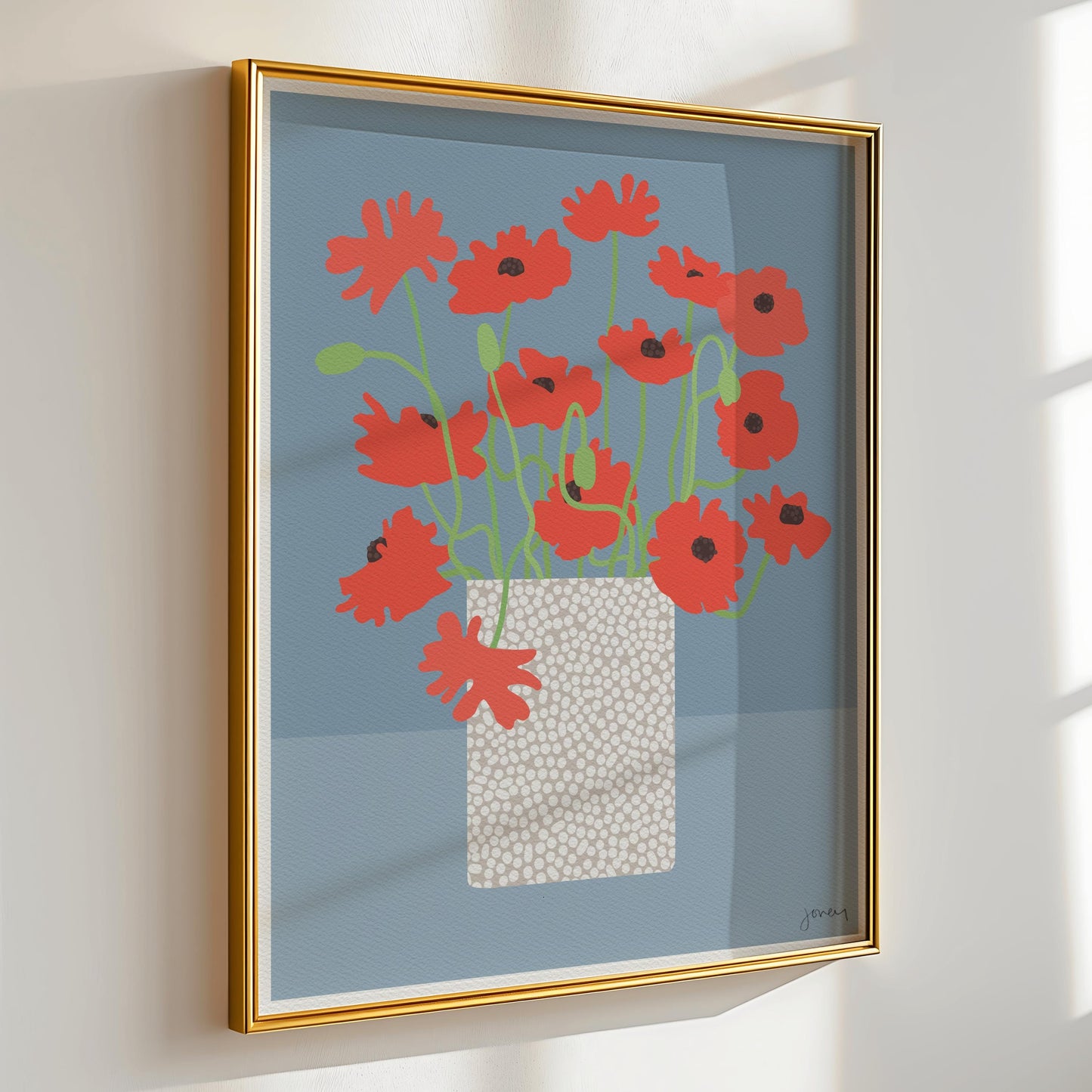 Icelandic Poppies Art Print - Unframed or Framed - 250601
