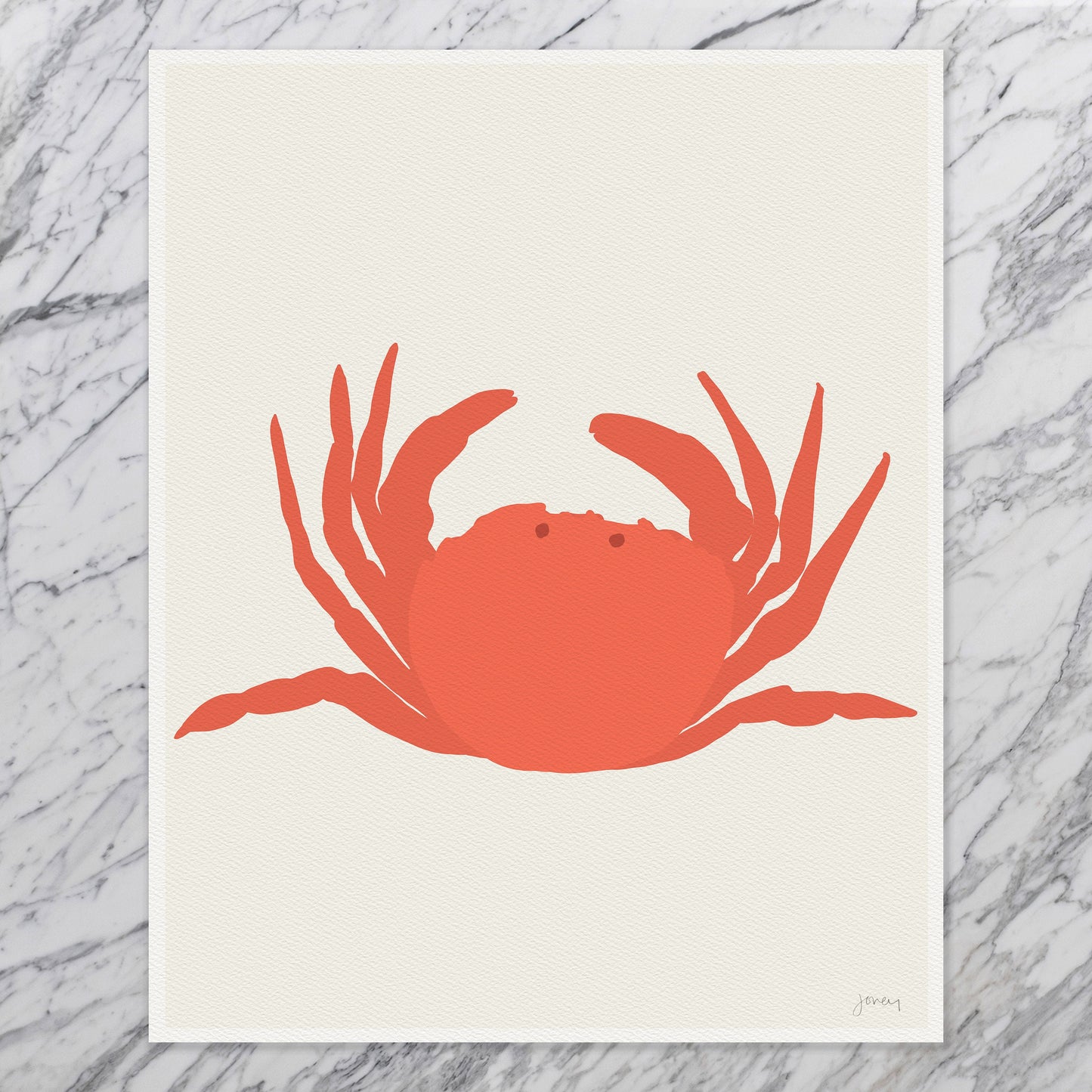 Red Rock Crab Art Print - Unframed or Framed - 140811
