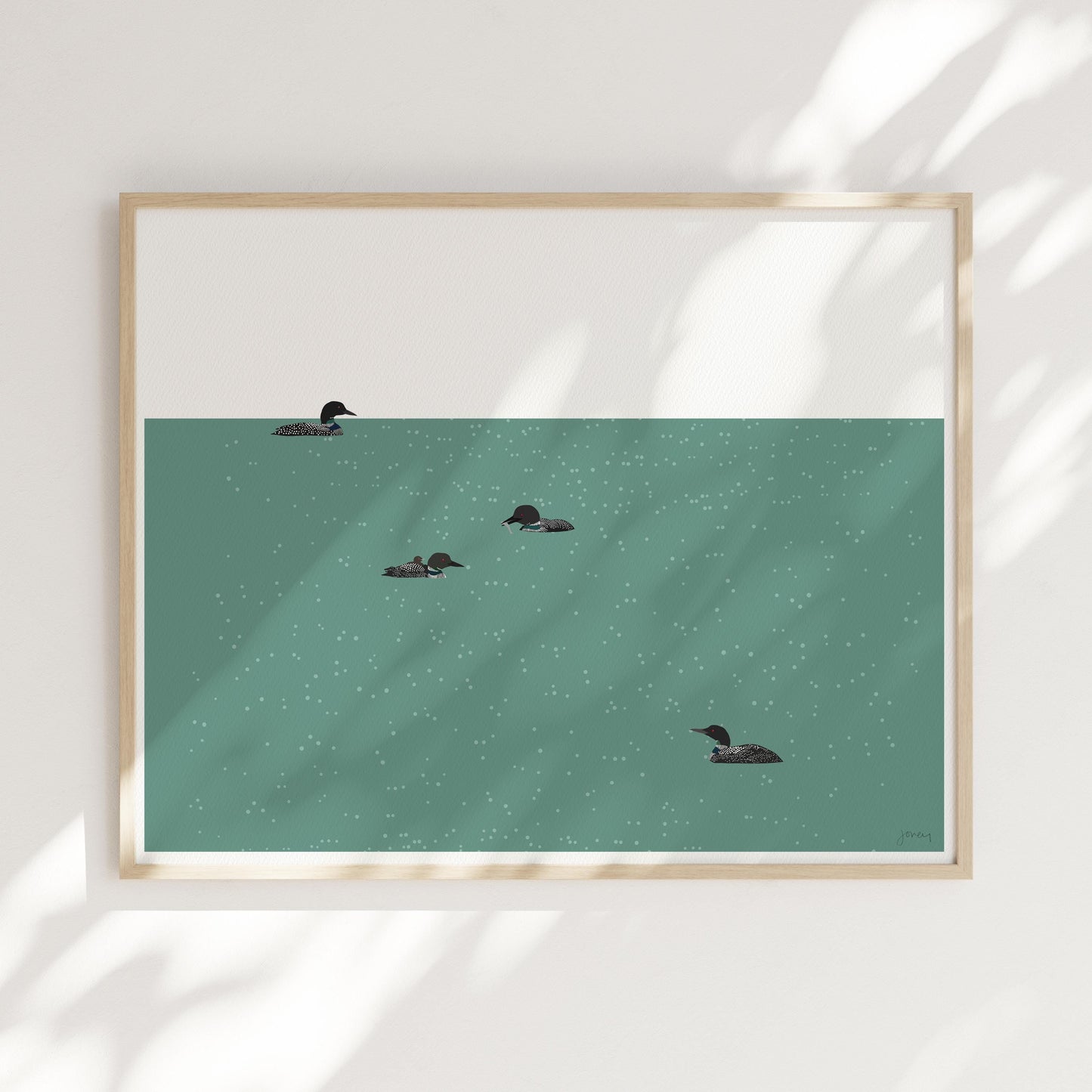 Loon Family Art Print - Unframed or Framed - 241027