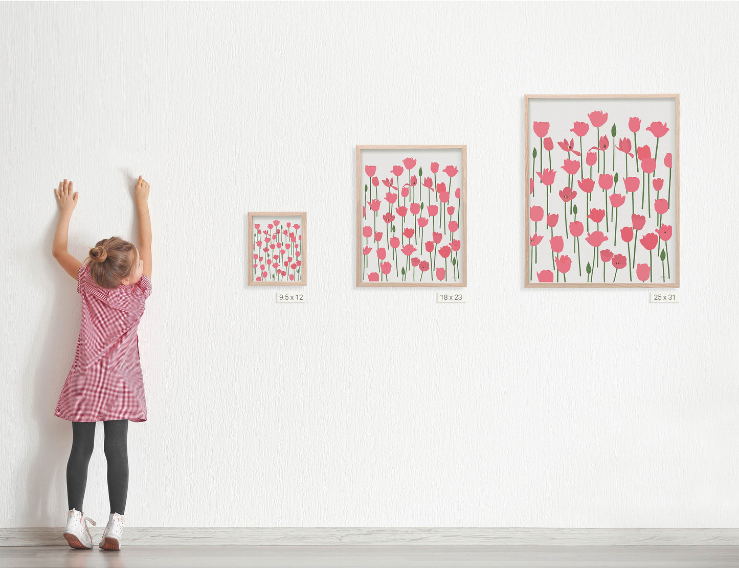 Big Love Tulips Art Print - Unframed or Framed - 240414