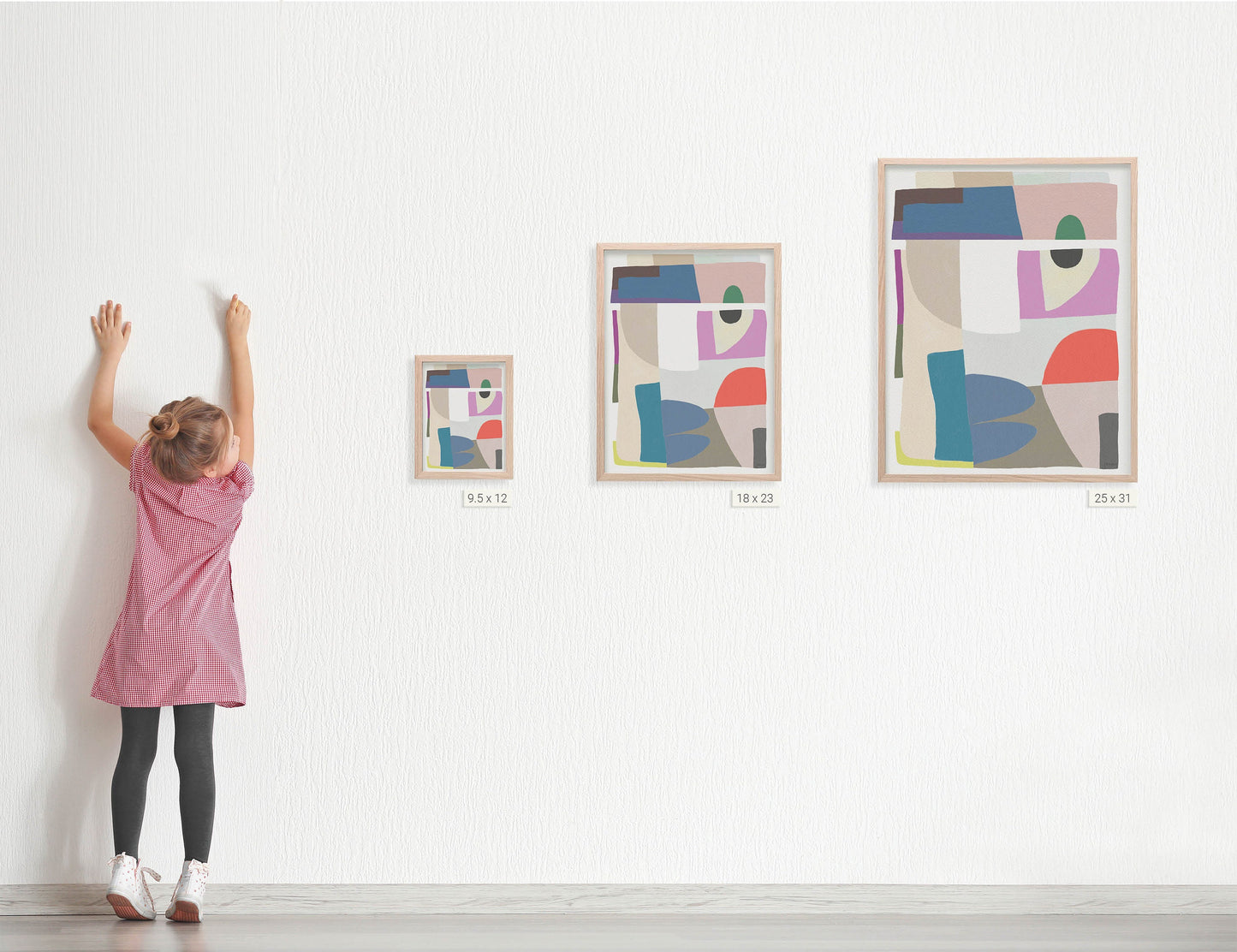 Abstract Shapes Art Print - Unframed or Framed - 180329