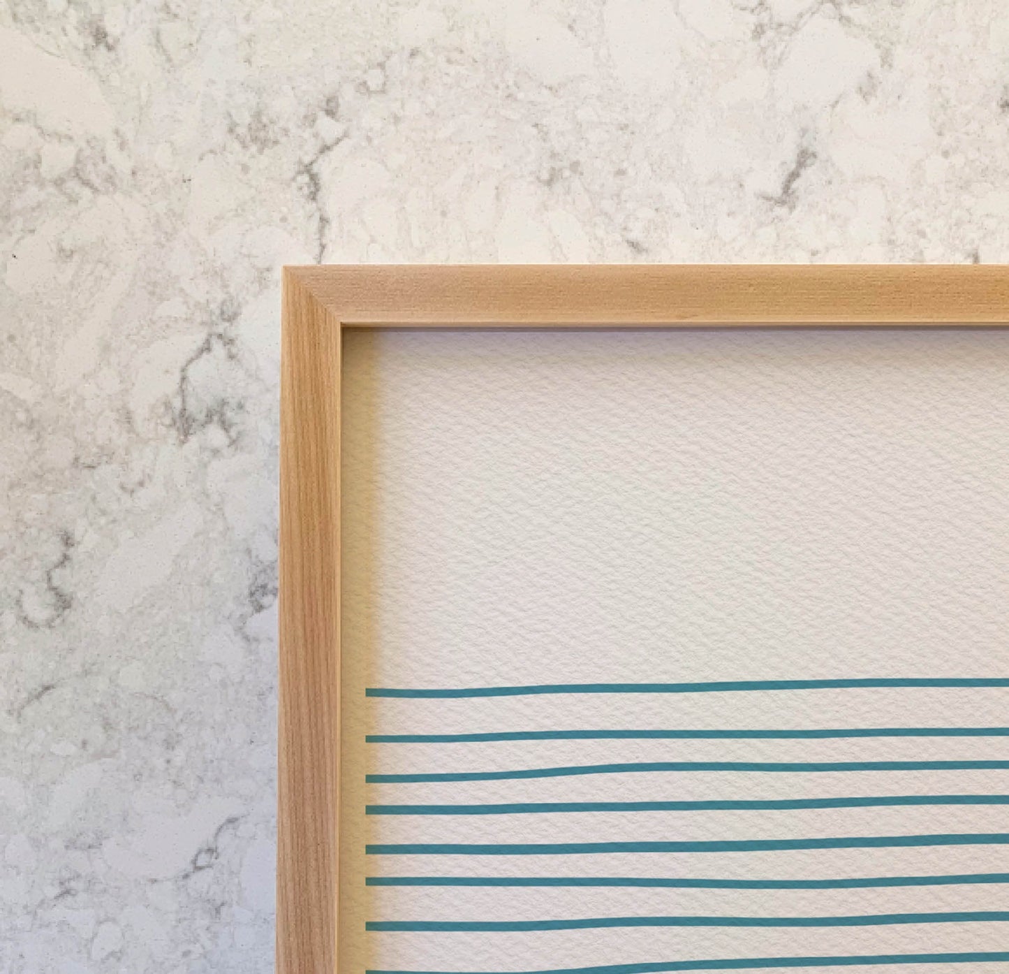 Snowy Egret Striped Water Art Print - Unframed or Framed - 131117