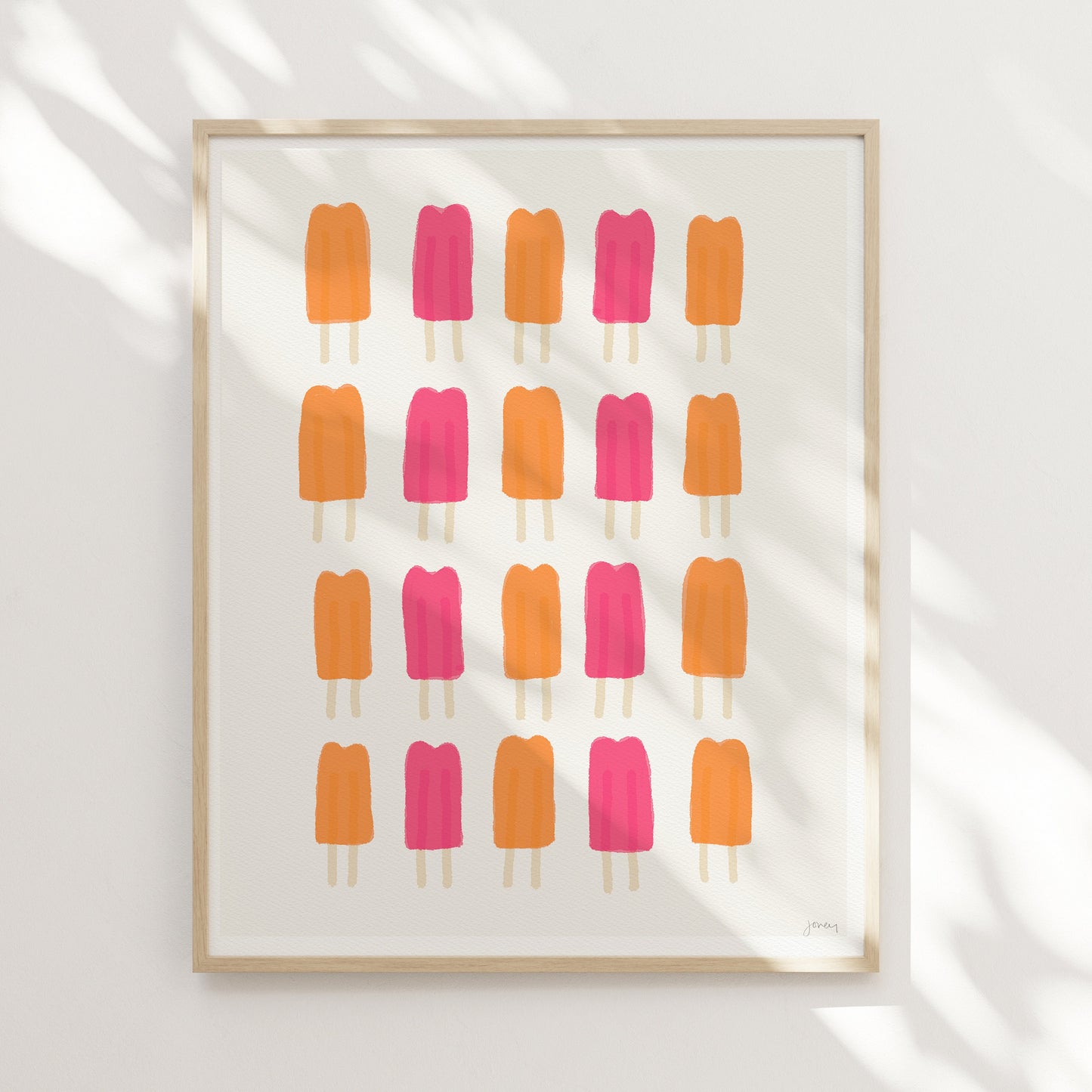 Fruit Popsicles Art Print - Unframed or Framed - 110930