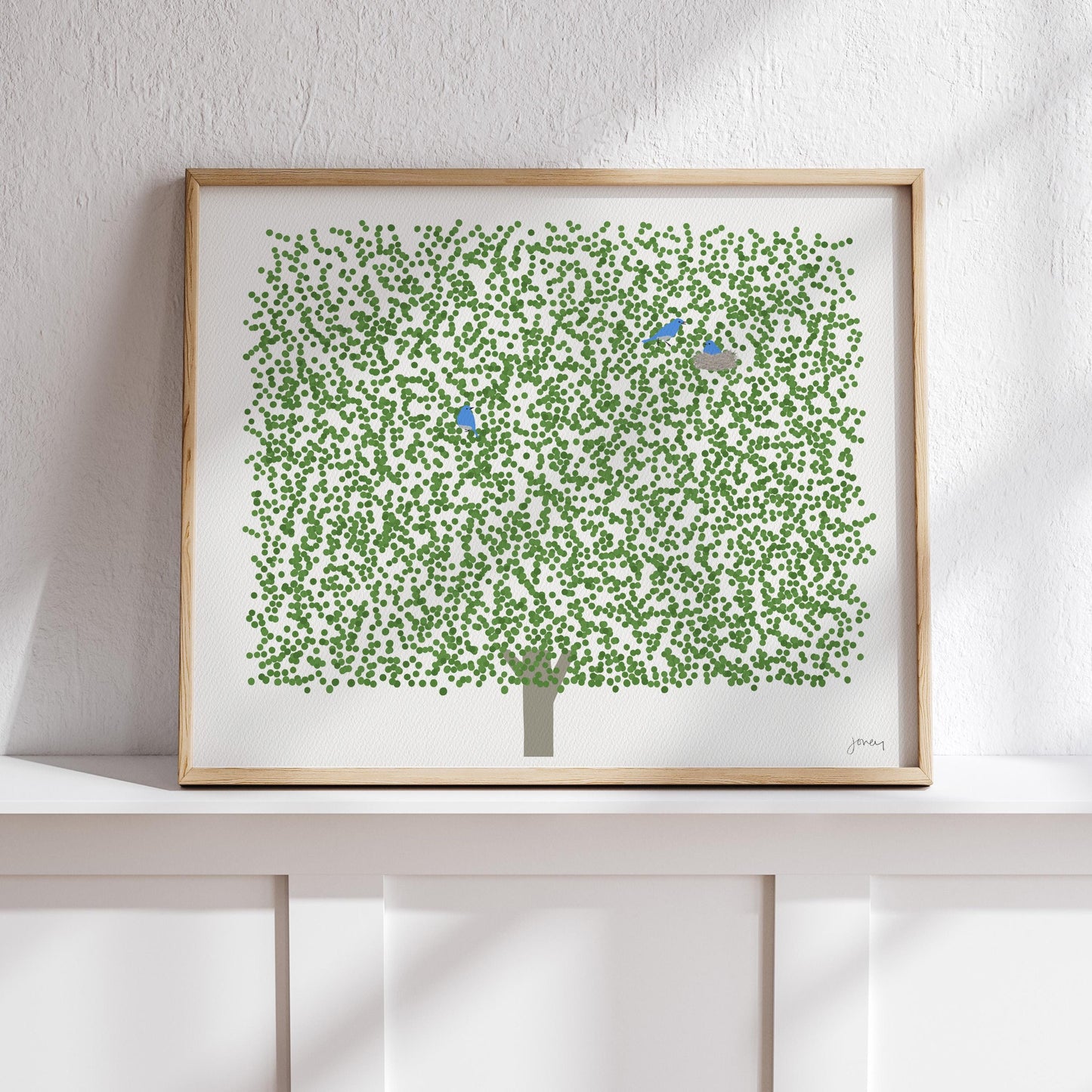 Summer Maple Landscape Art Print - UnFramed or Framed - 250326