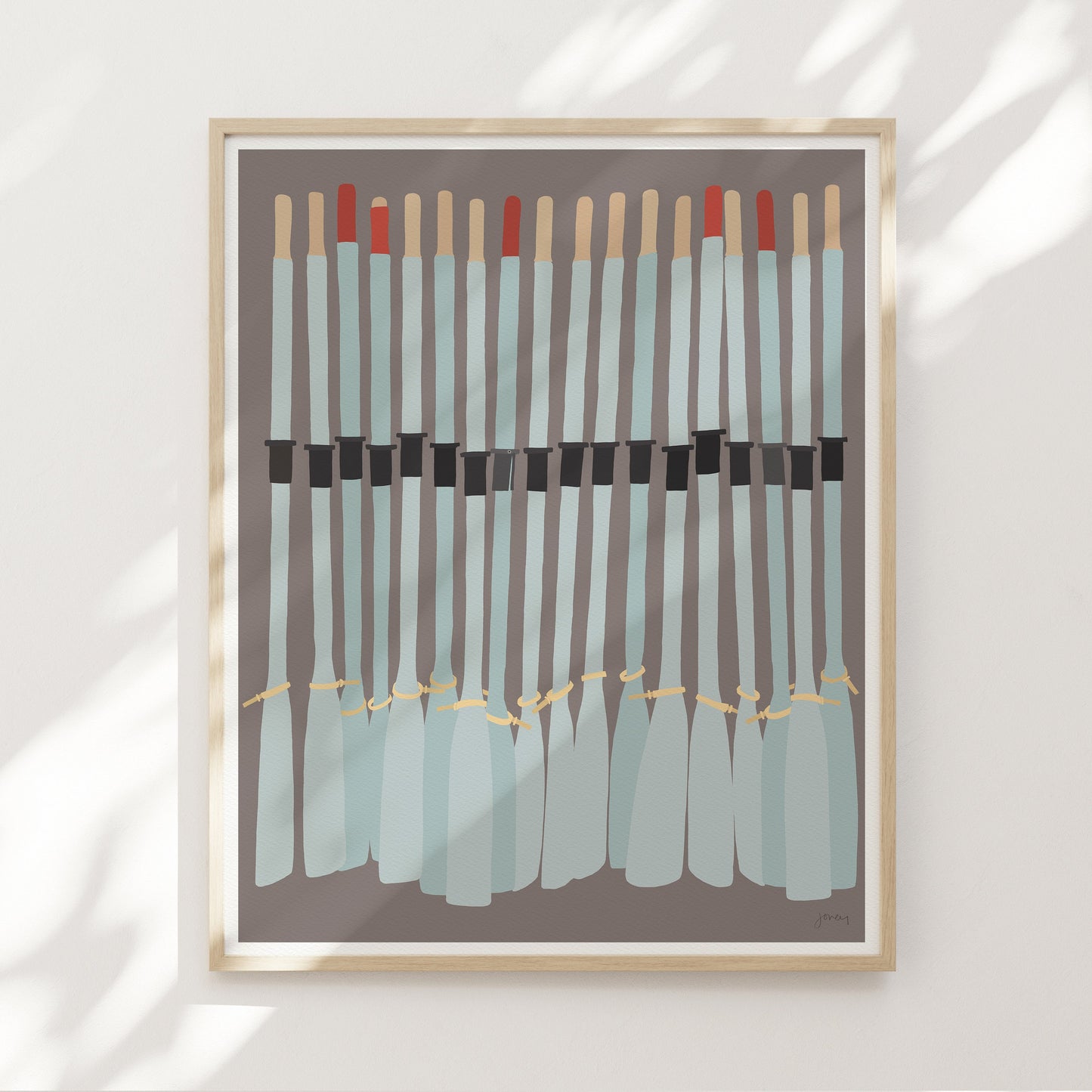 Rowing Oars Art Print - Unframed or Framed - 220702