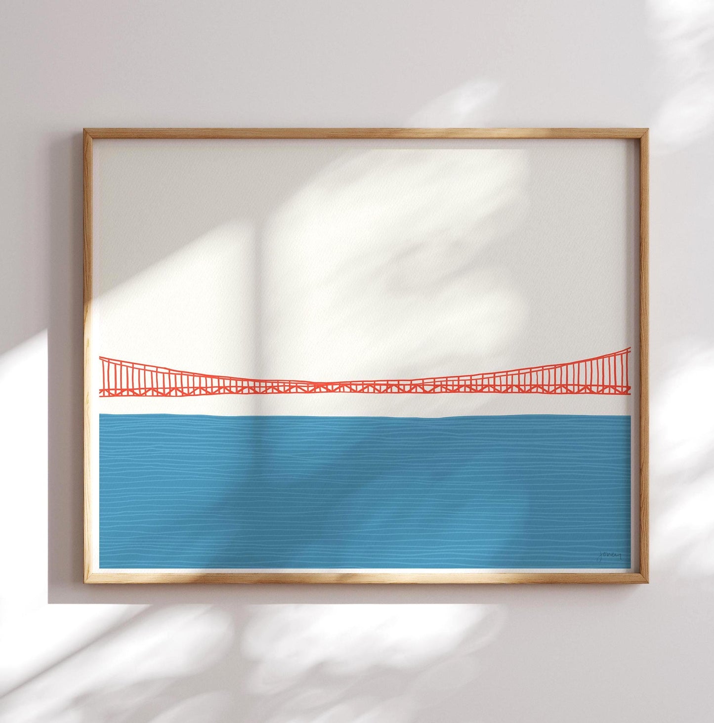 Golden Gate Bridge Span Art Print - Unframed or Framed - 150324