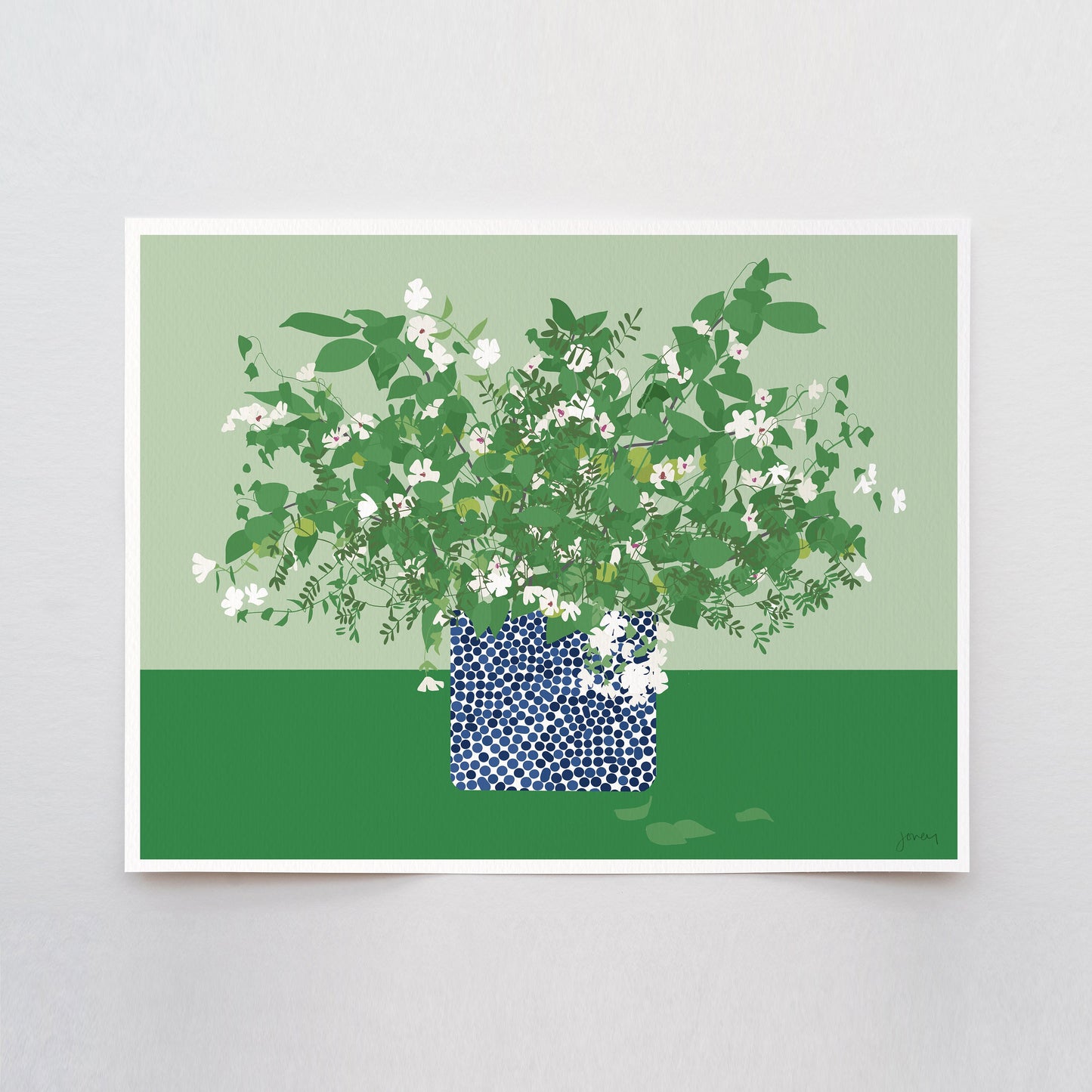 Japanese Snowbell Still Life Art Print - Unframed or Framed - 200705