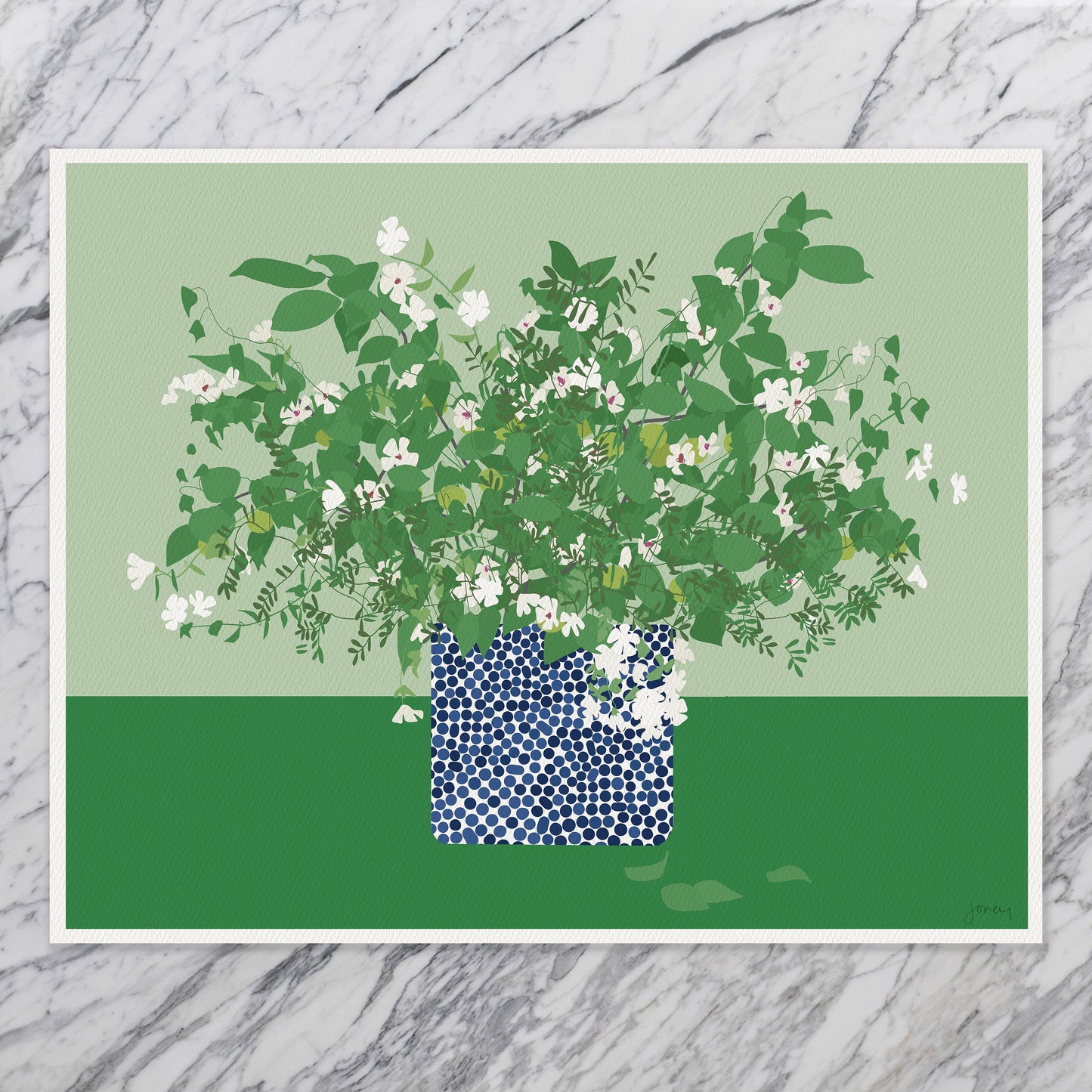 Japanese Snowbell Still Life Art Print - Unframed or Framed - 200705