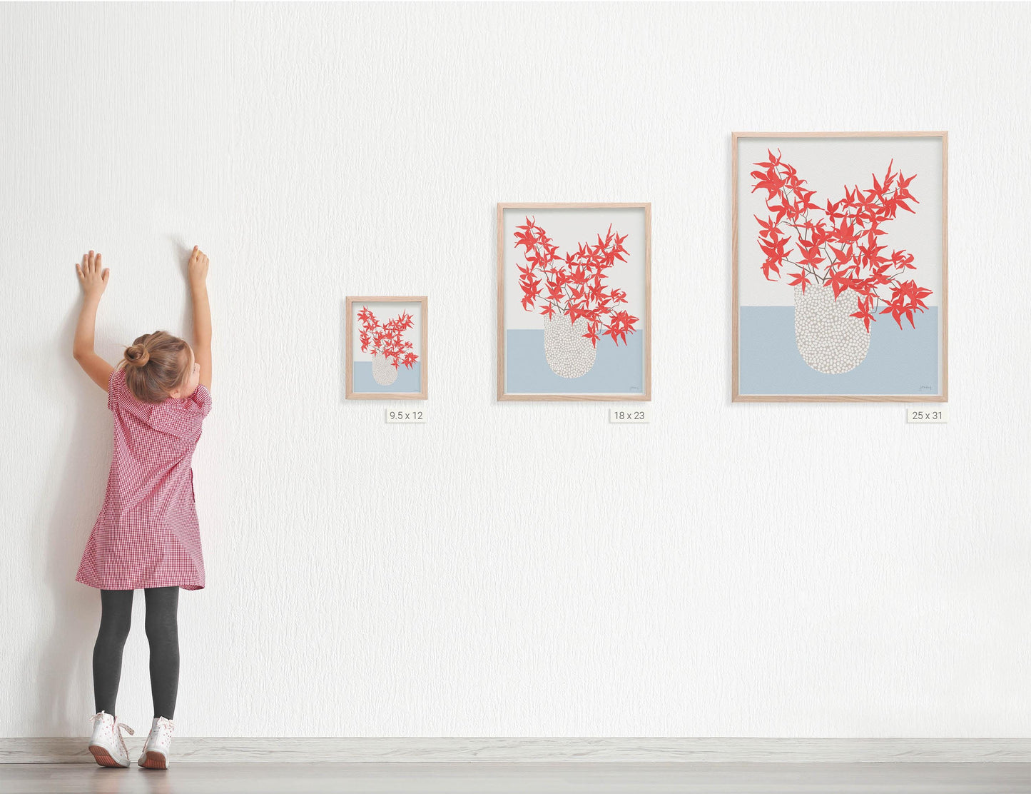 Maple Leaves Still Life Art Print - Unframed or Framed - 241110