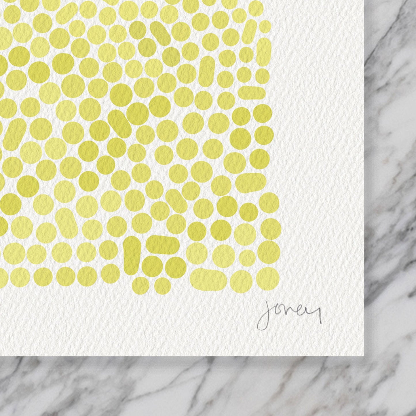 Pink Polka Dots Abstract Art Print - Unframed or Framed - 200216