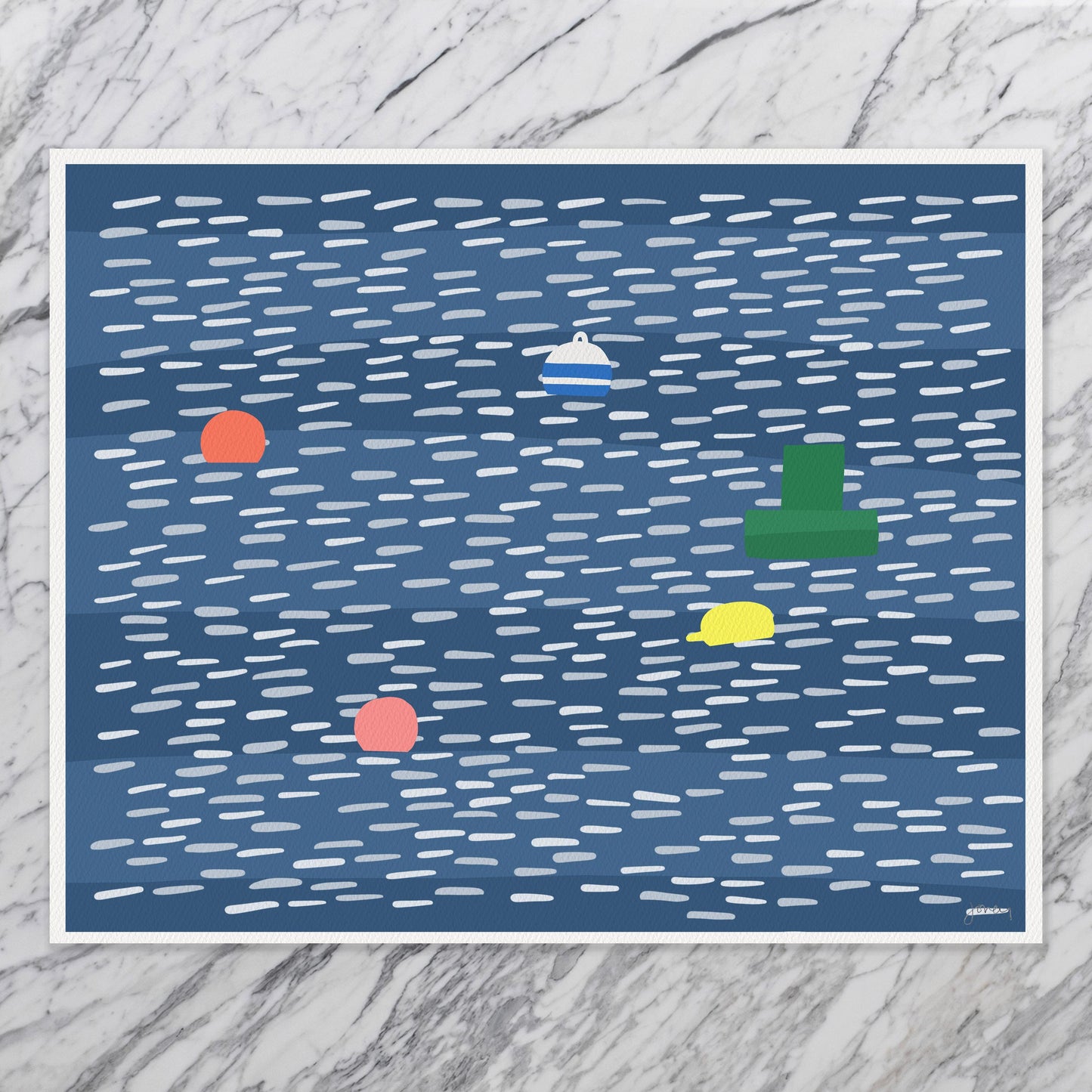 Spring Moorings Art Print - Signed by Jorey Hurley - 260412