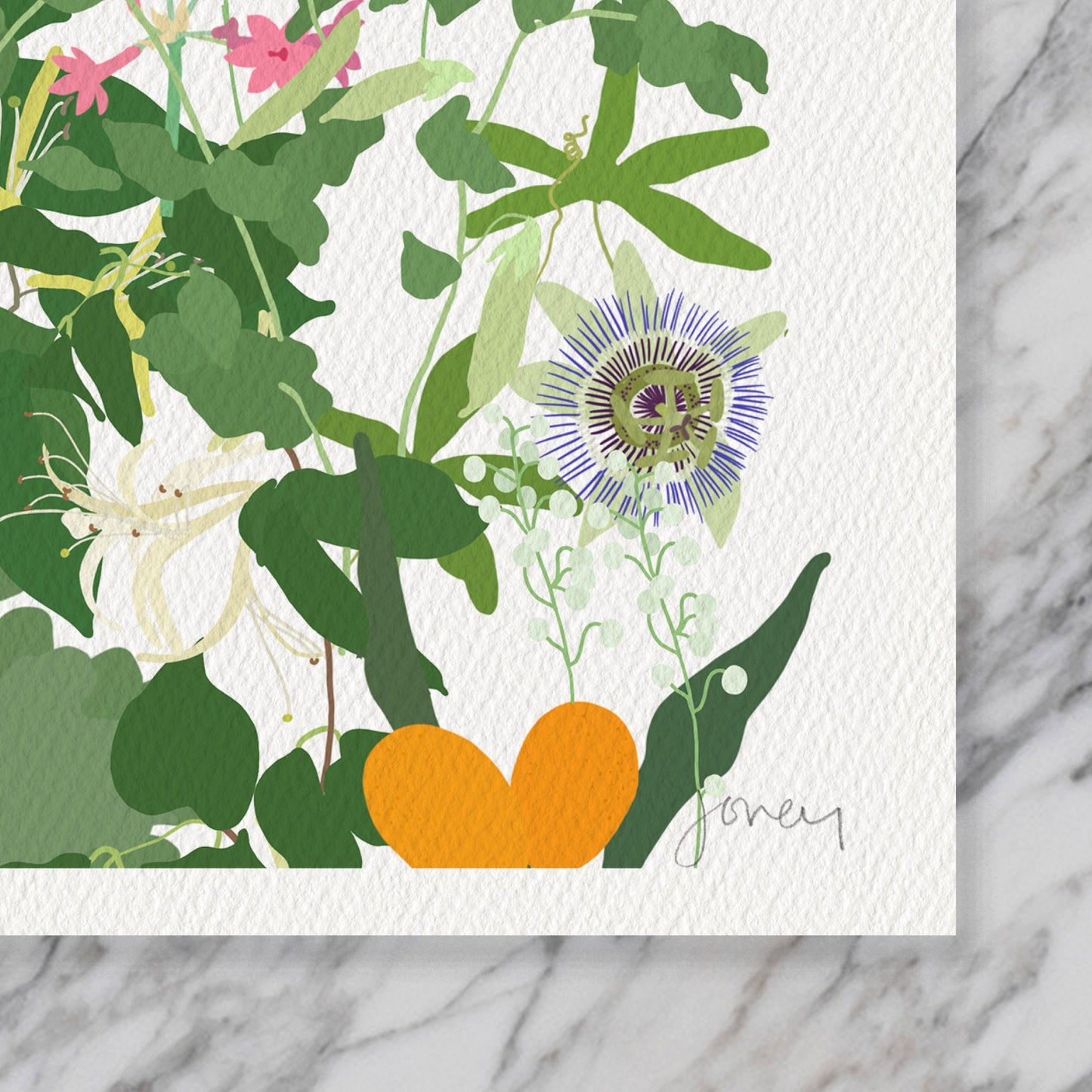 Kumquats Millefleur Art Print - Unframed or Framed - 210612