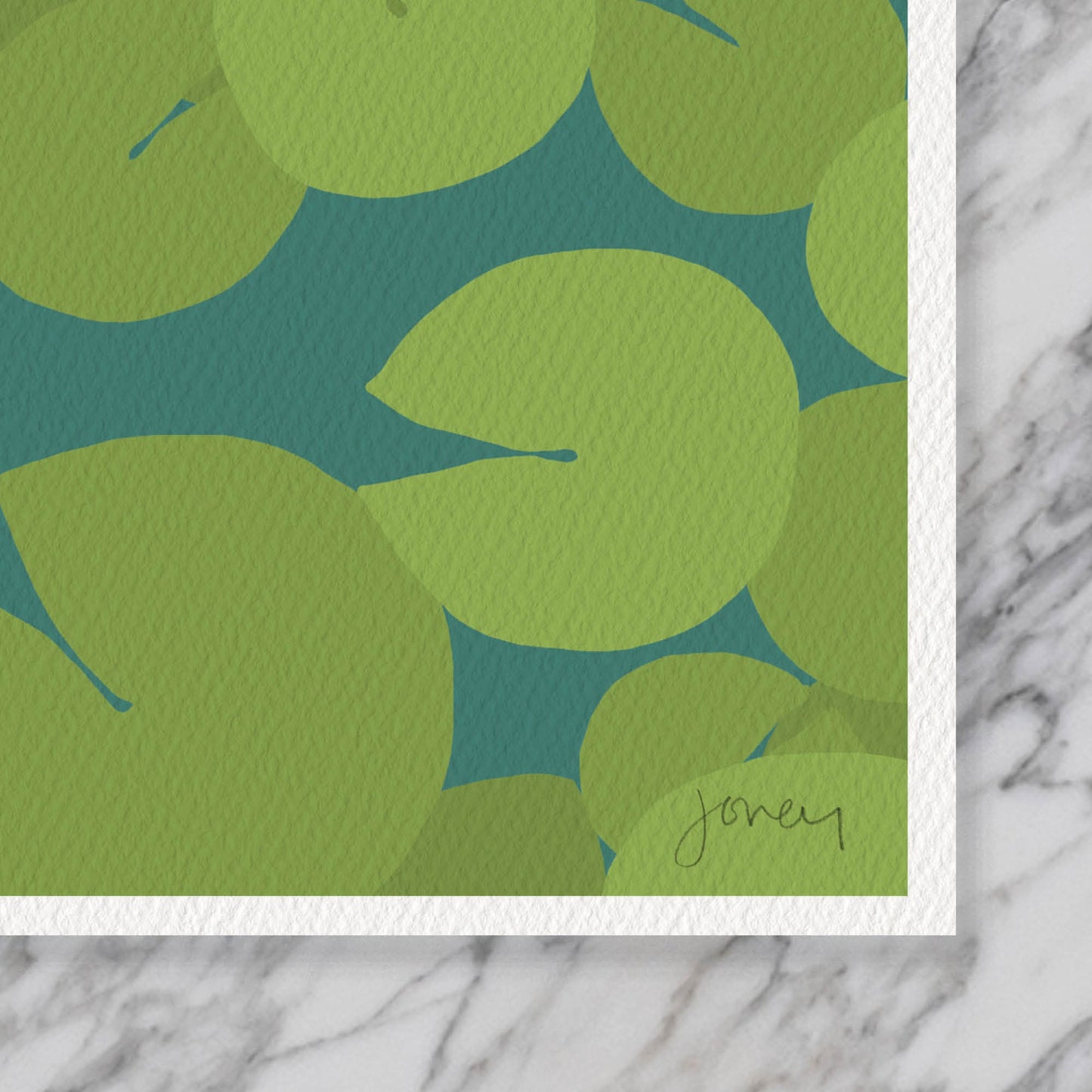 Lily Pads with Dragonfly Art Pint - Unframed or Framed - 240328