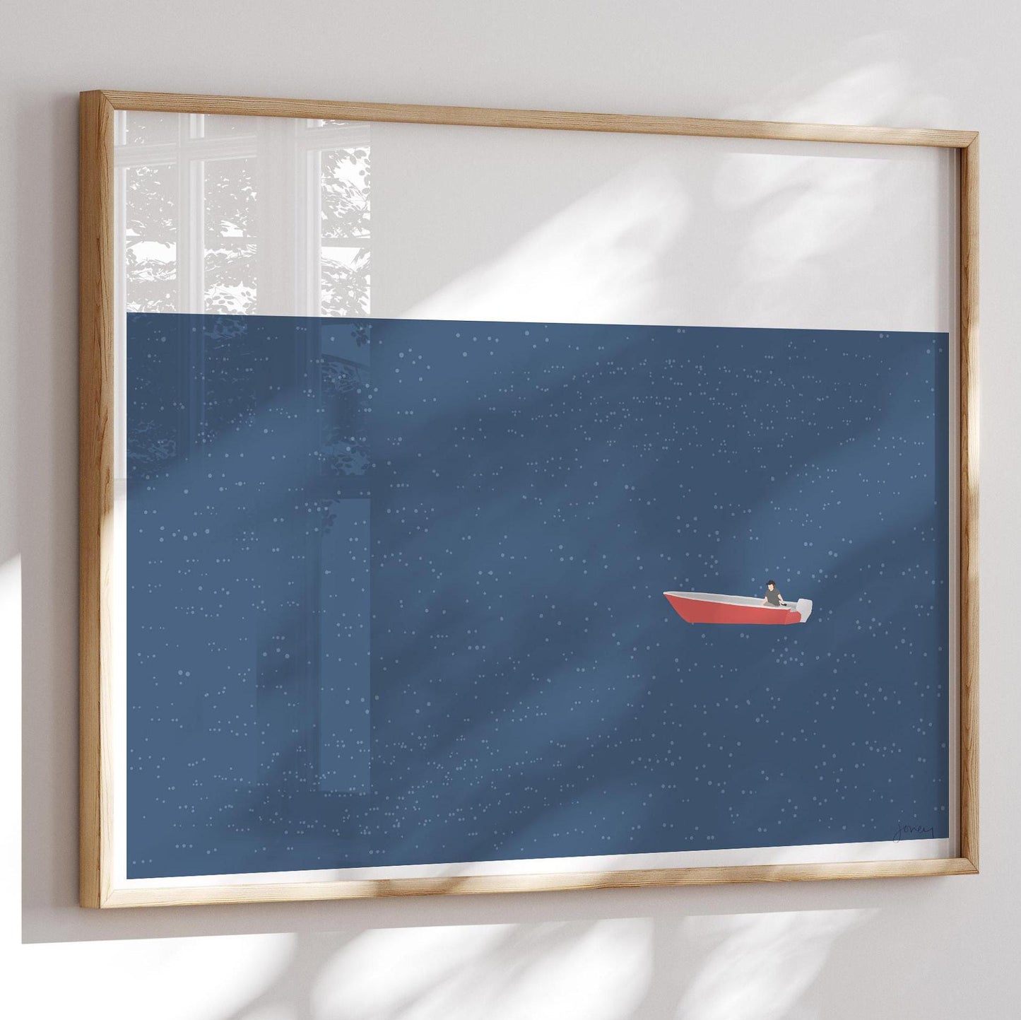 Skiff Art Print - Unframed or Framed - 240616