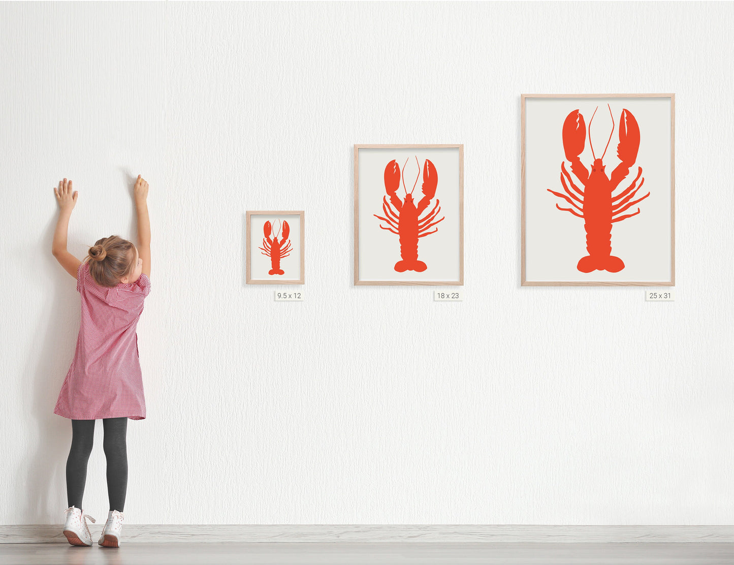 Red Lobster Art Print - Unframed or Framed - 140803