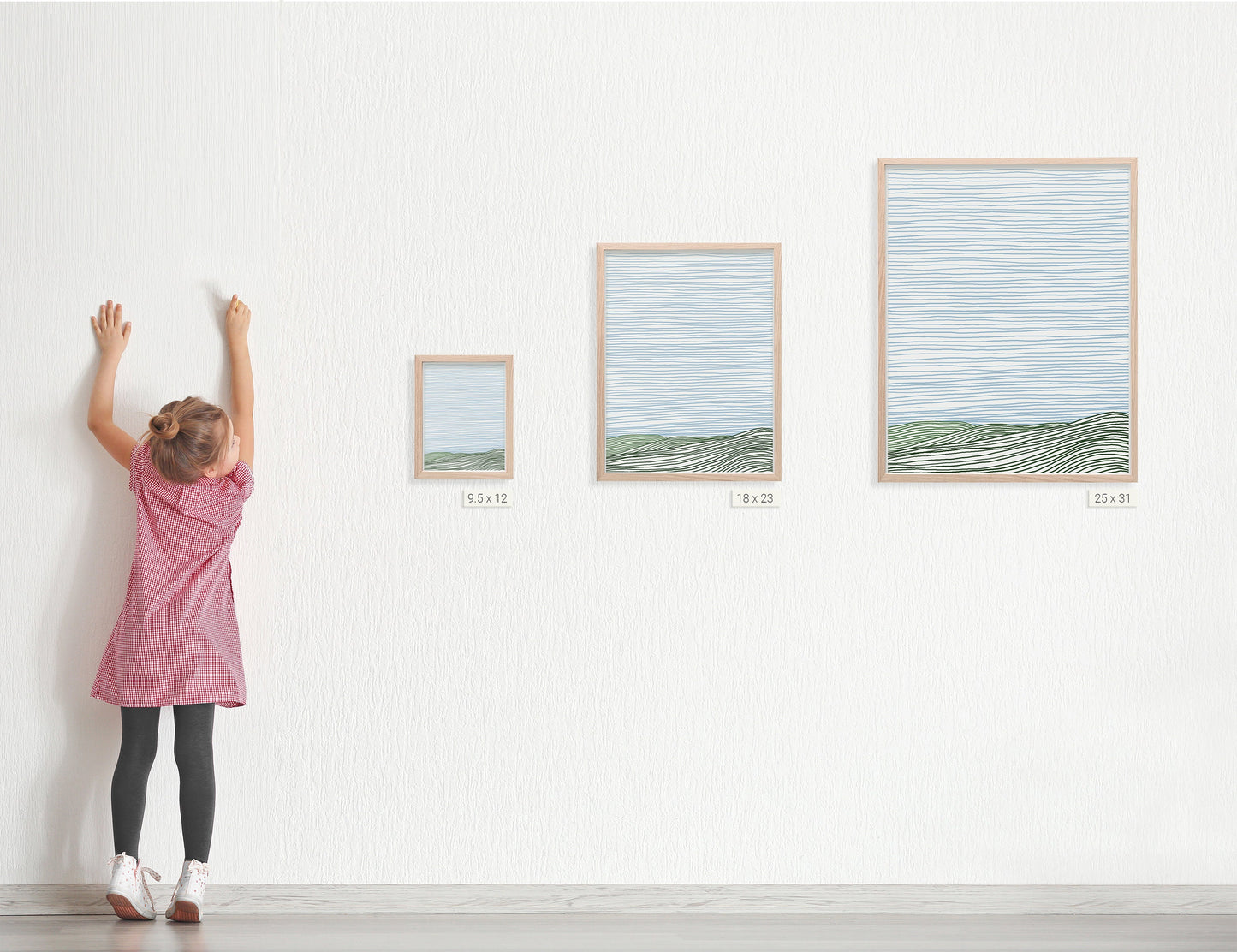 Striped Hills Art Print - Unframed or Framed - 120924