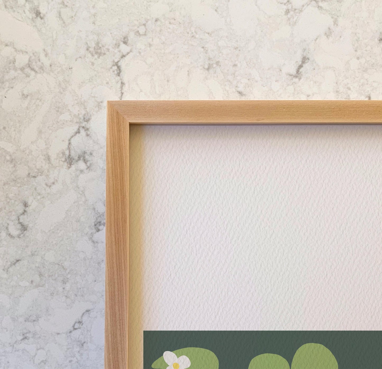 Heron in Lily Pads Art Print - Unframed or Framed - 250413