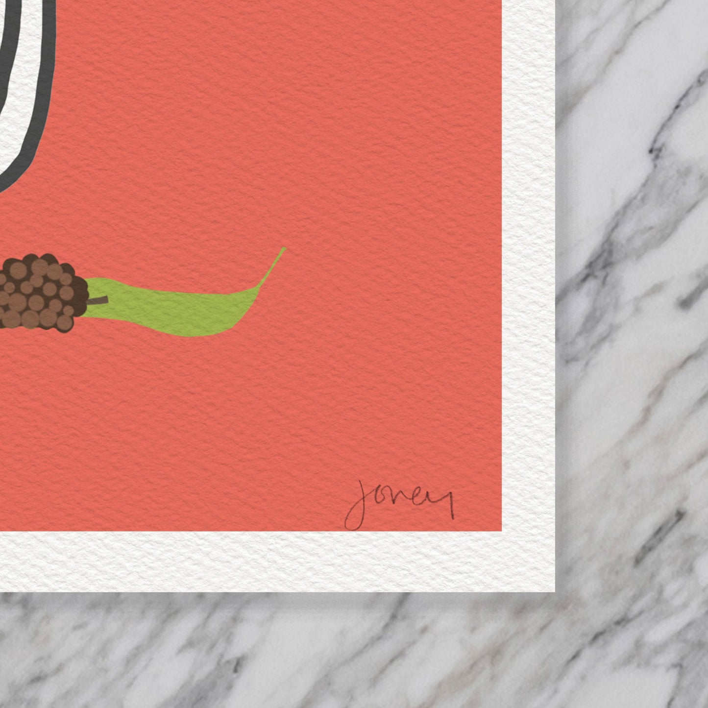 Alder Leaves Abstract Still Life Art Print - Unframed or Framed - 201219