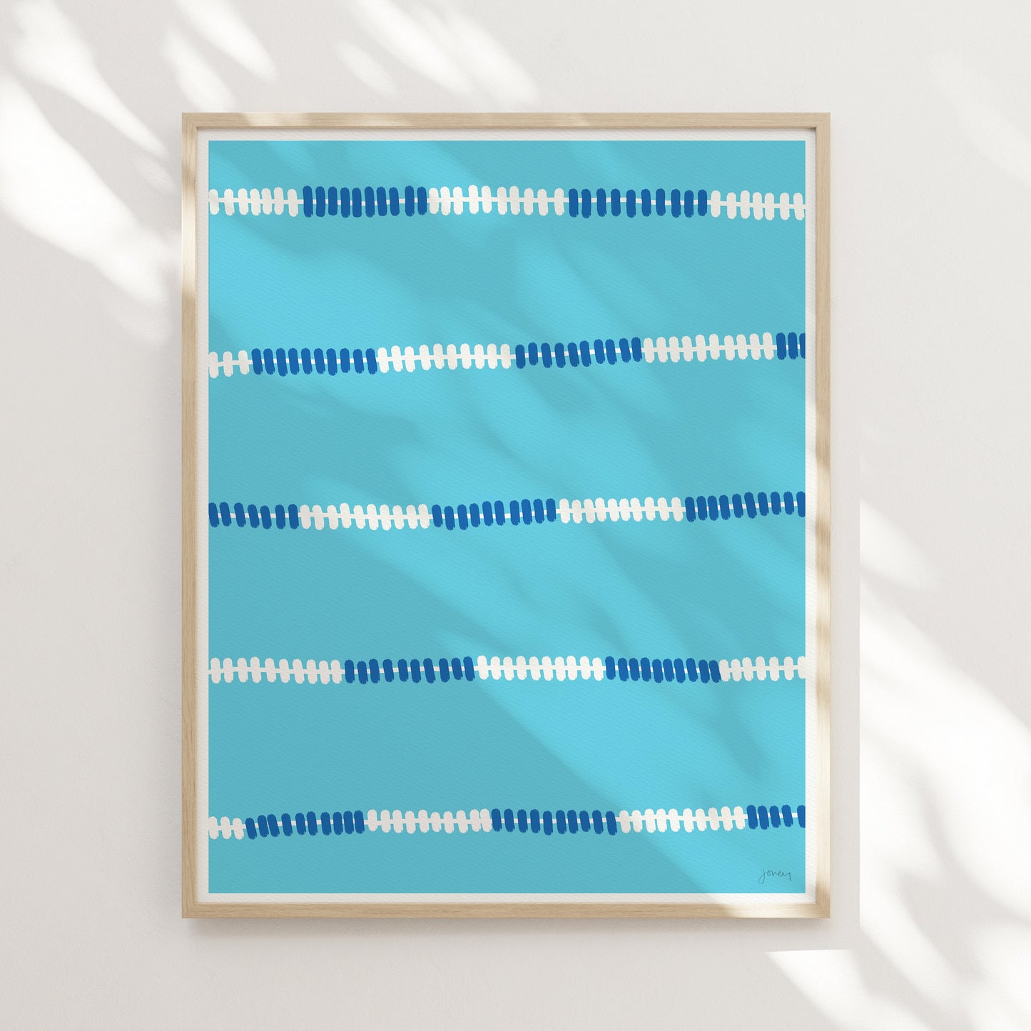 Pool Lane Lines Art Print - Unframed or Framed - 110904