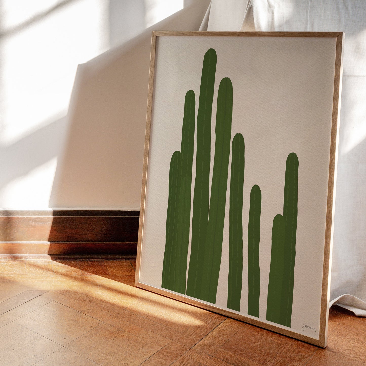 Pipe Cactus Art Pint - Unframed or Framed - 151021