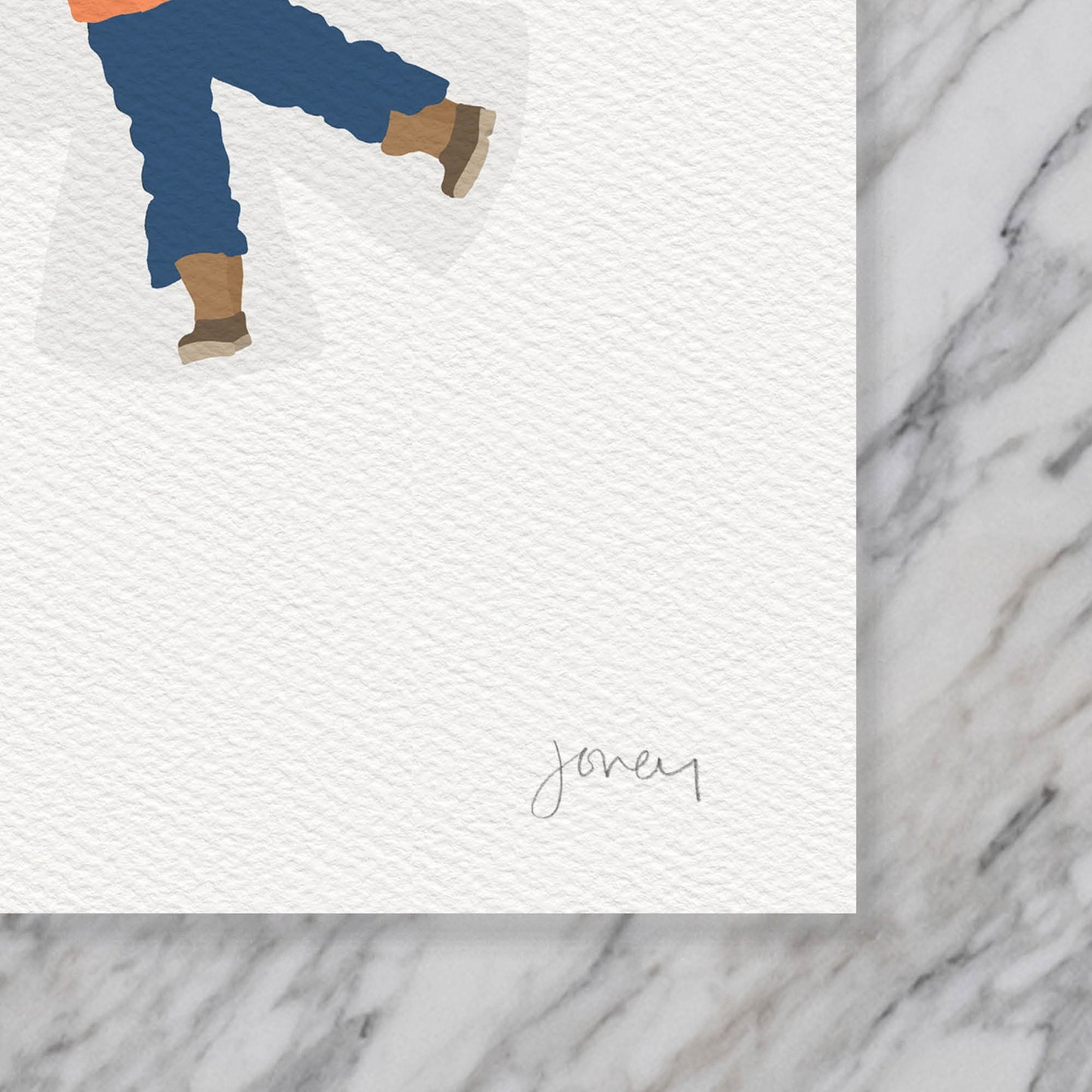 Making Snow Angels Art Print - Unframed or Framed - 221231