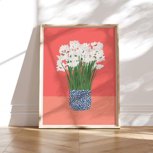 Paperwhites Art Print - Unframed or Framed - 220428