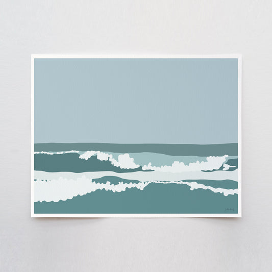 Beach Surf Break Art Print - Unframed or Framed - 160218