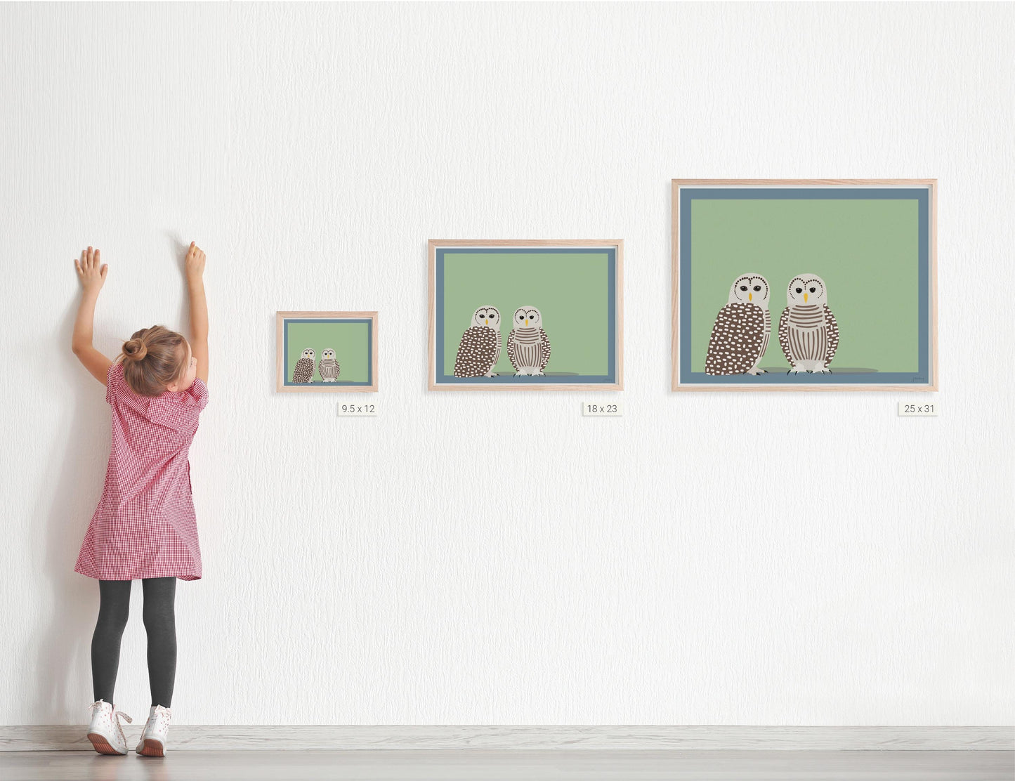 Barred Owl Pair Art Print – Signed by Jorey Hurley