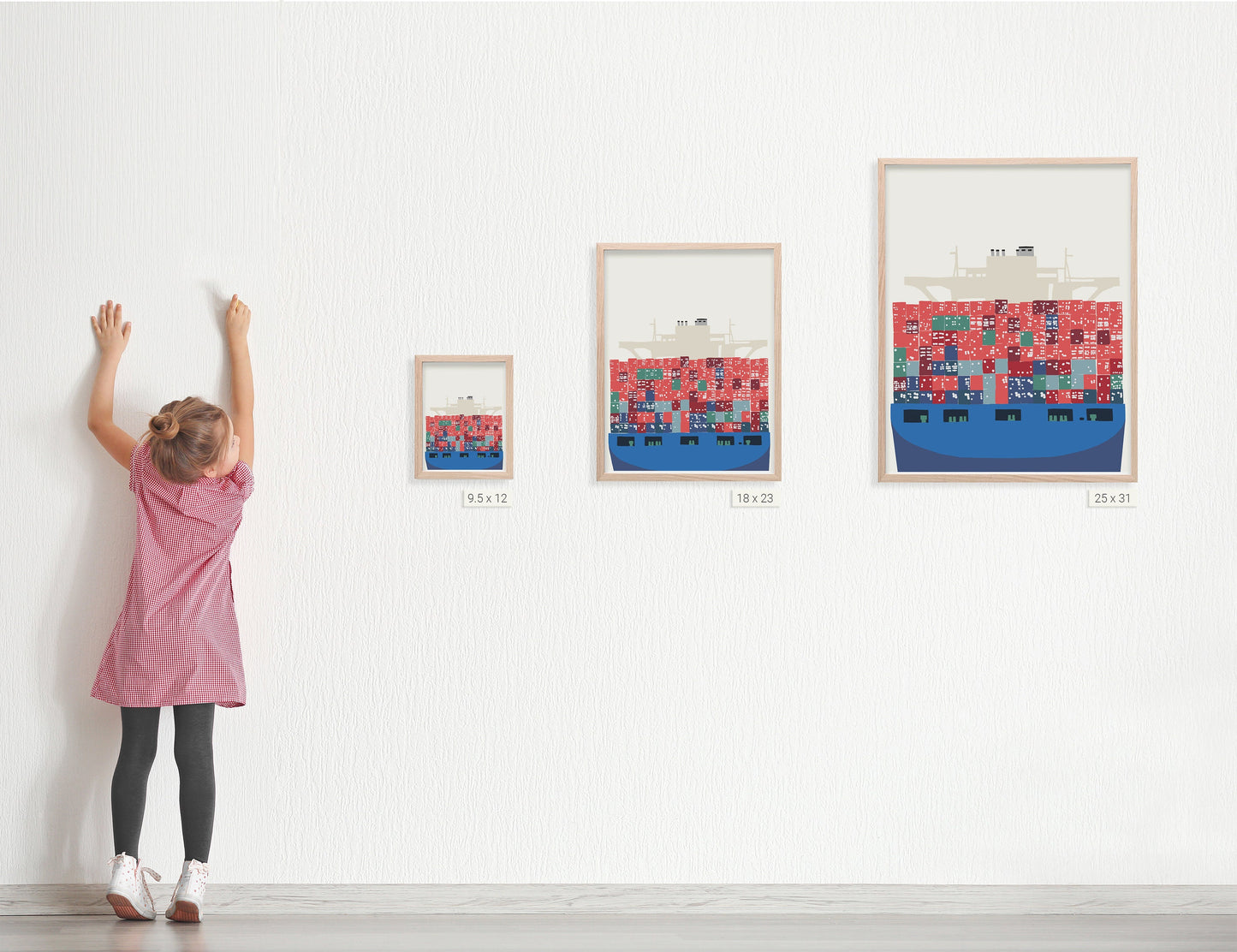 Container Ship Docked Art Print - Unframed or Framed - 140121